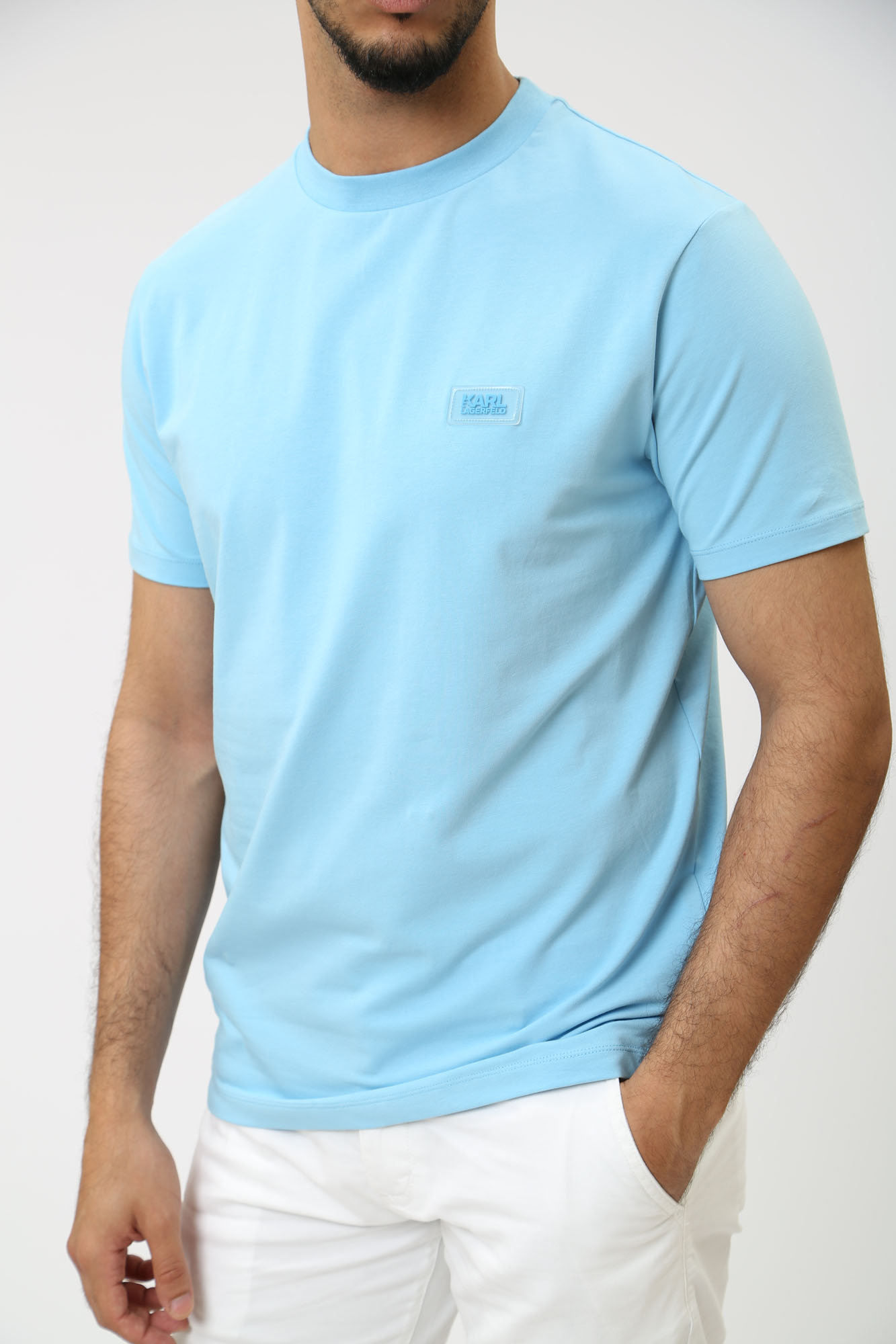 542221_755051 Футболка Karl Lagerfeld Голубой