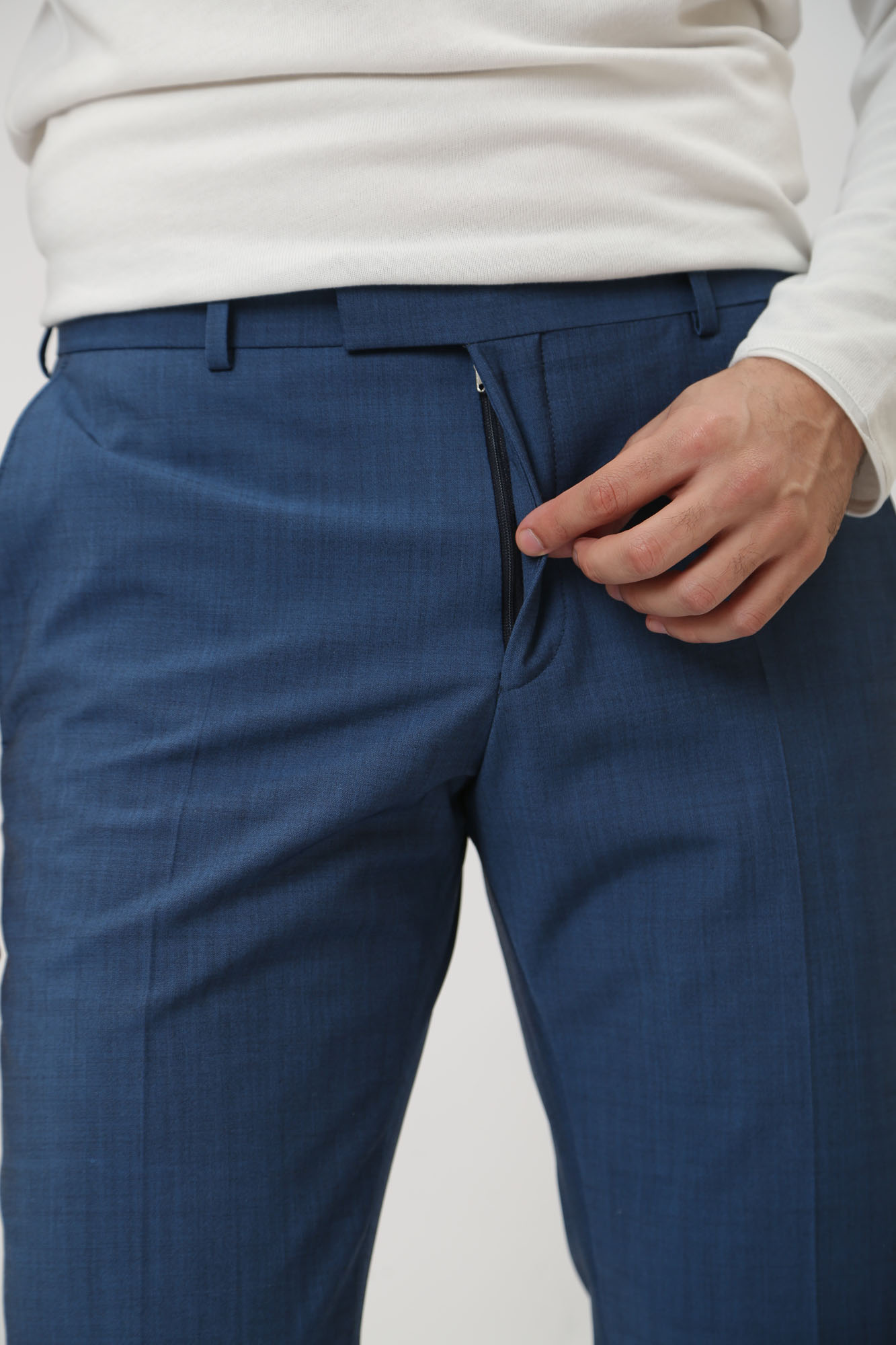 30032781_10007515 Брюки классические Strellson Синий