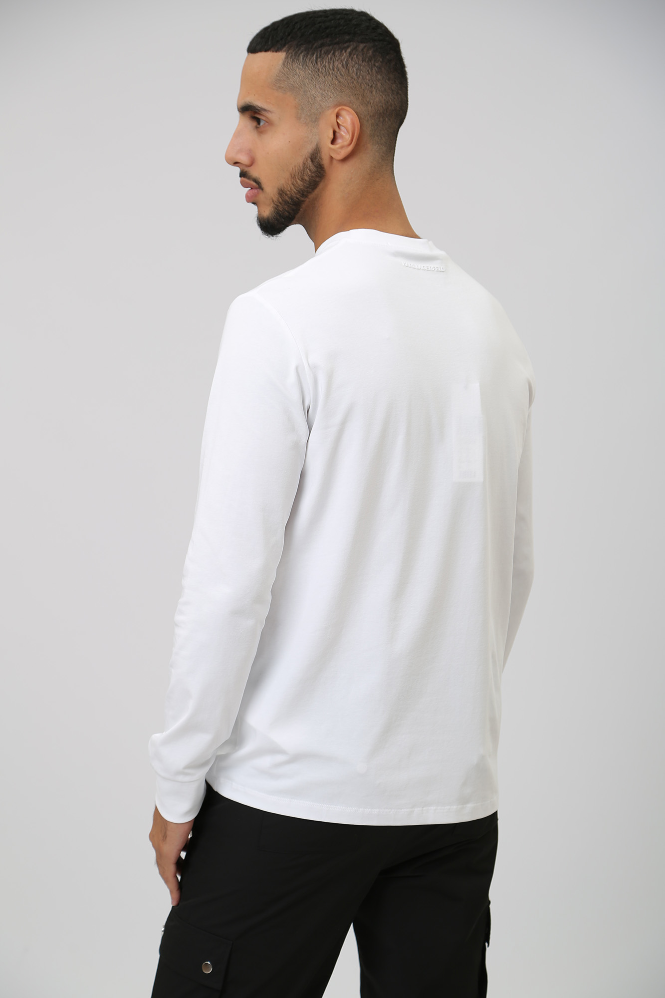 534221_755028 Лонгслив Karl Lagerfeld Белый