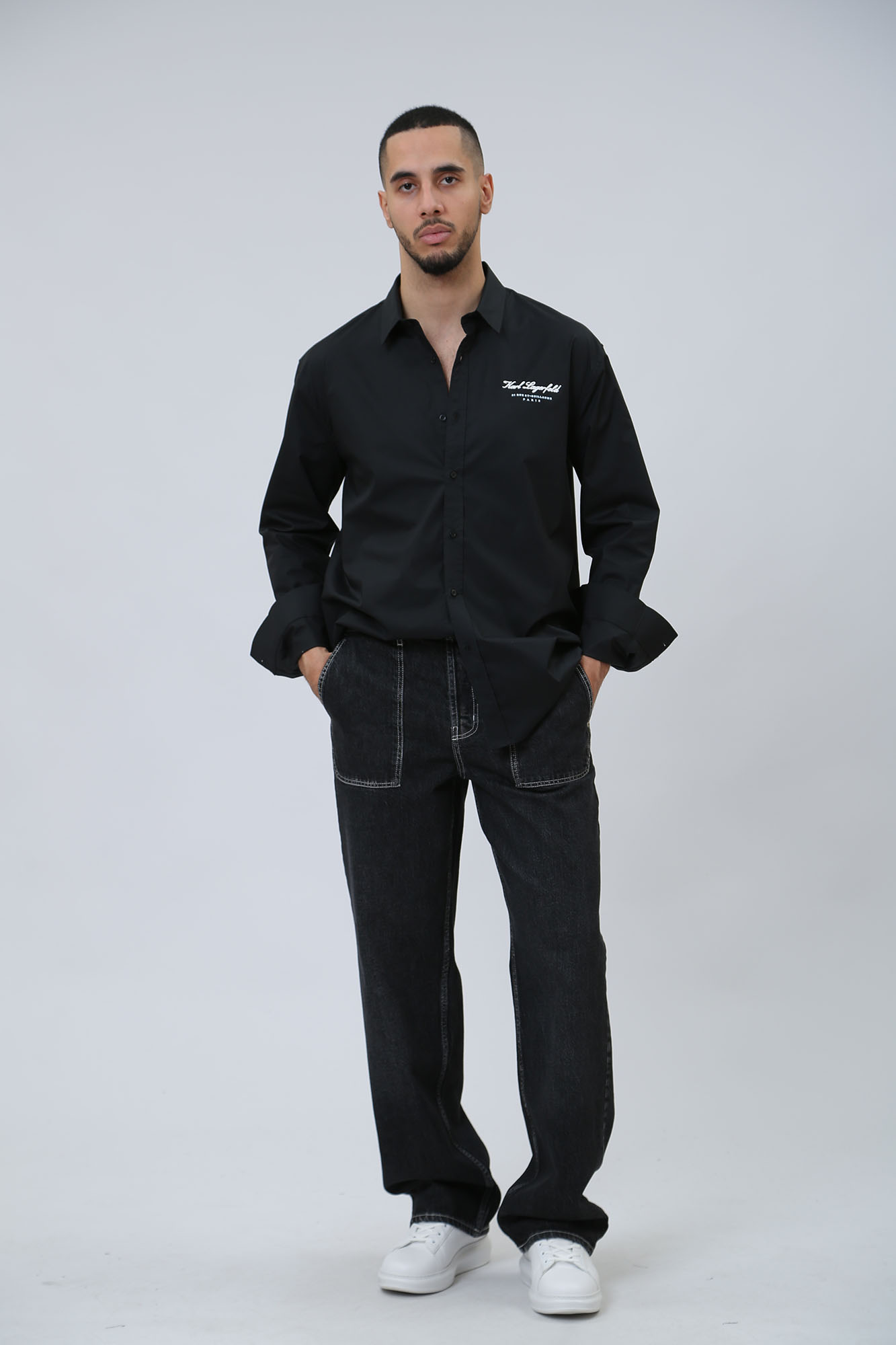 541600_605940 Рубашка с длинным рукавом Karl Lagerfeld Черный