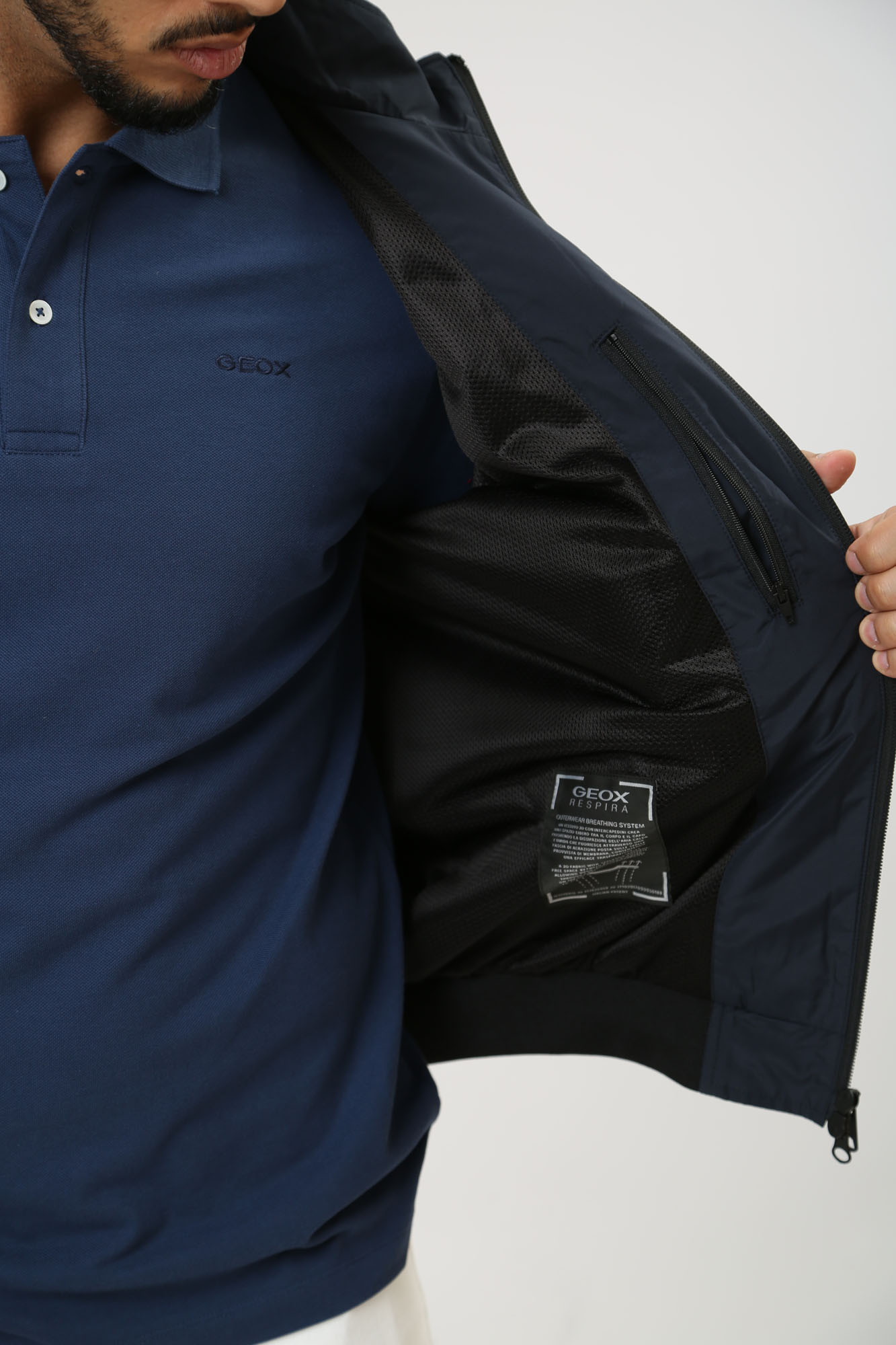 M4520JT3081F Куртка-бомбер Geox Синий