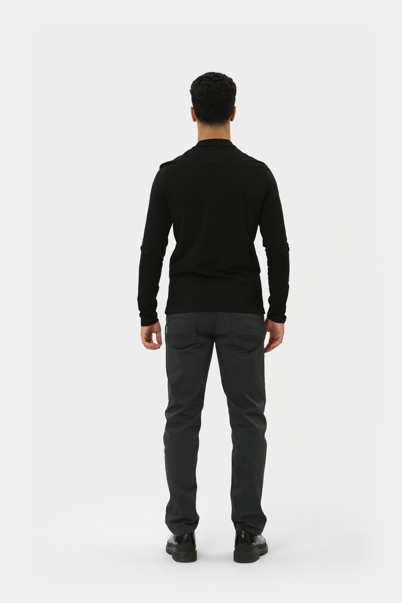 PBMT0418 Поло с длинным рукавом Bikkembergs Черный