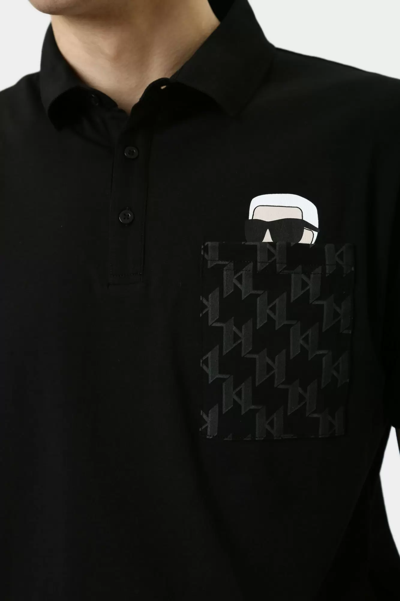 551251_745091 Поло Karl Lagerfeld Черный