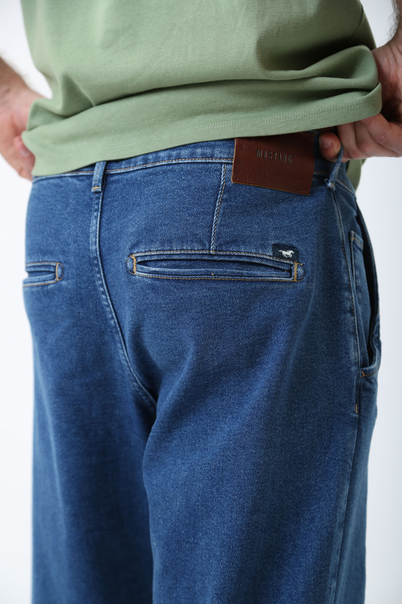 1014880-5000 Джинсы Toledo Loose  Mustang Синий