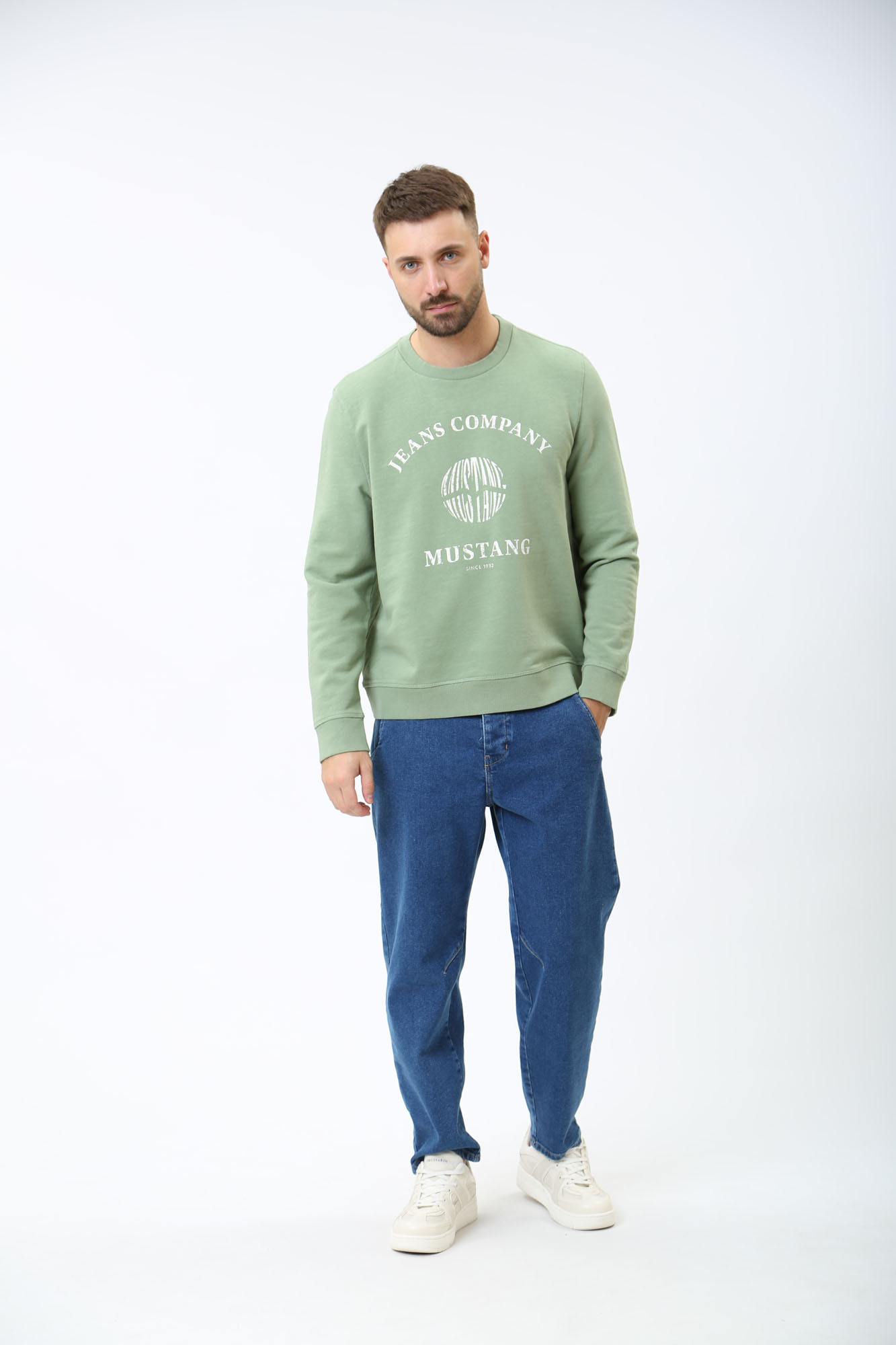 1014785 Толстовка Mustang Зеленый