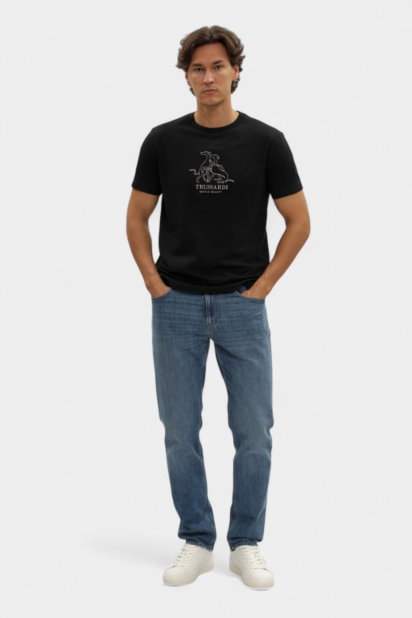 G0278100049N-MTS05J02-84A9 Футболка Trussardi Черный