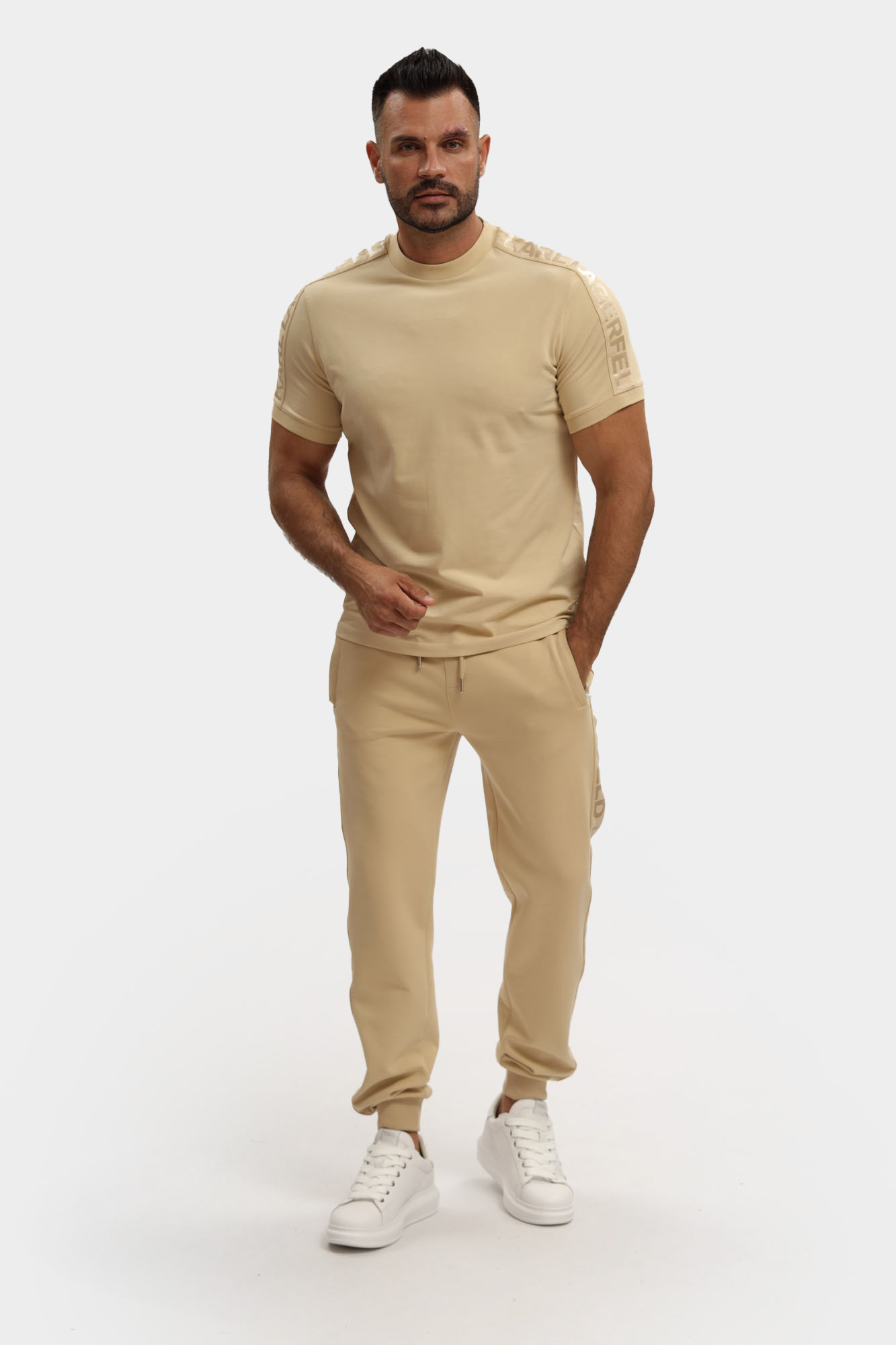 553235_755021 Футболка Karl Lagerfeld Бежевый