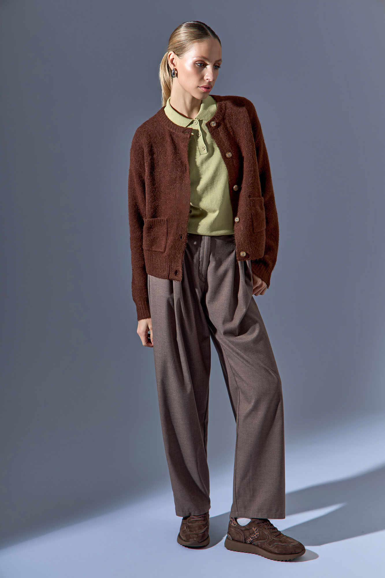 RP-QS633-B220 Кроссовки Red Pin Коричневый