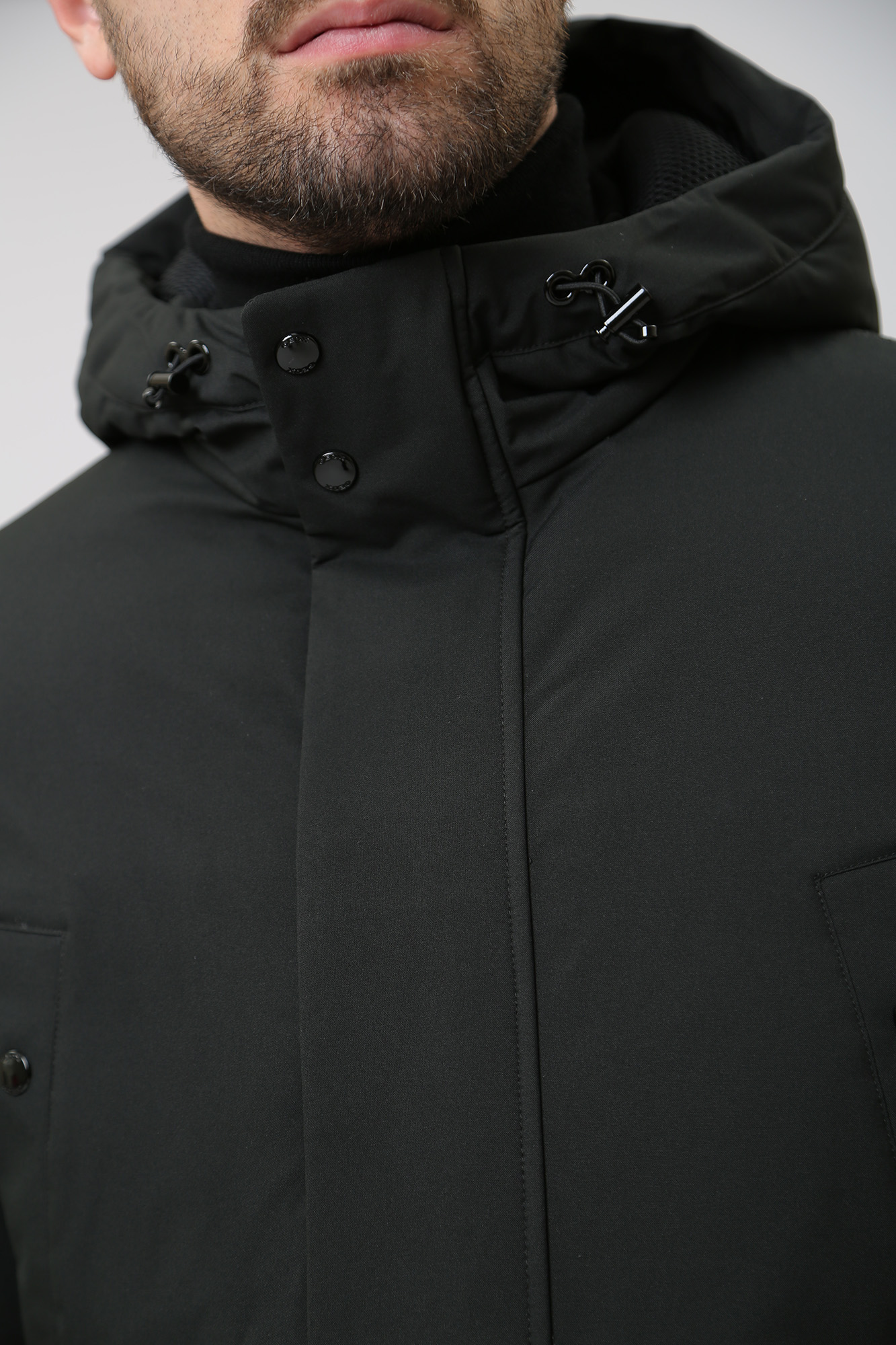 M3629BT2953F Пуховик удлиненный Geox Черный