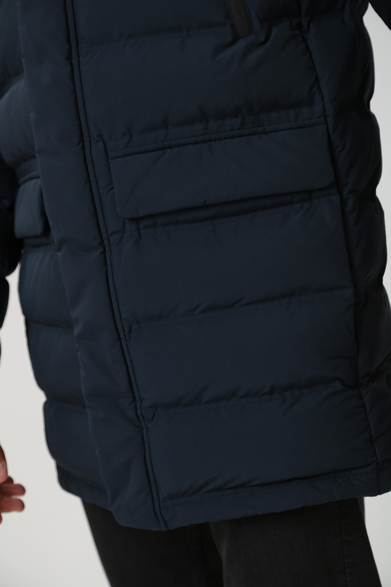 M3628LT2961F1 Пуховик удлиненный Geox Синий