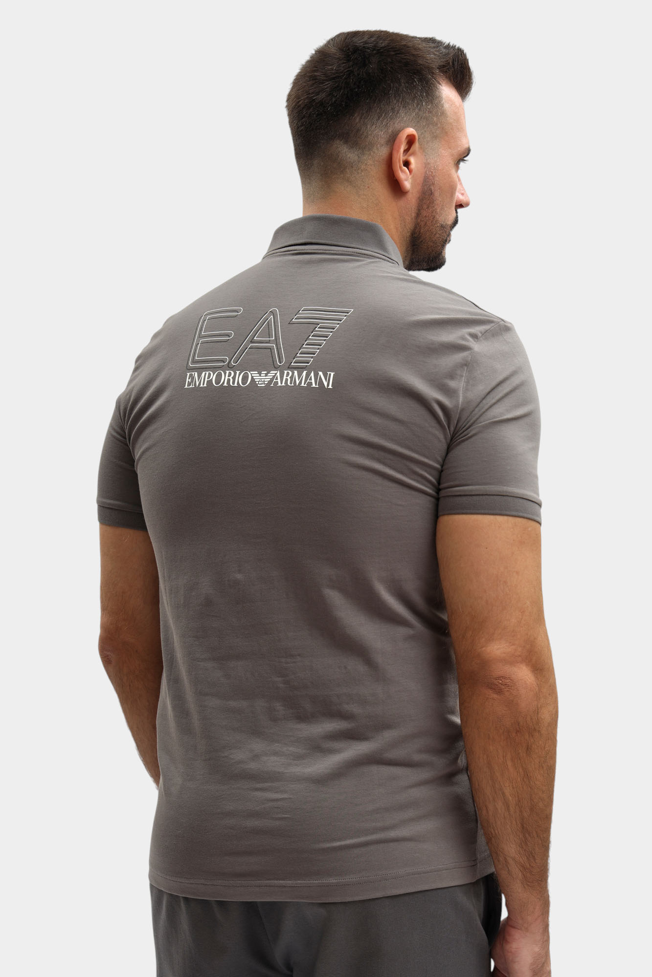 7M001311_AF10373 Поло EA7 Серый
