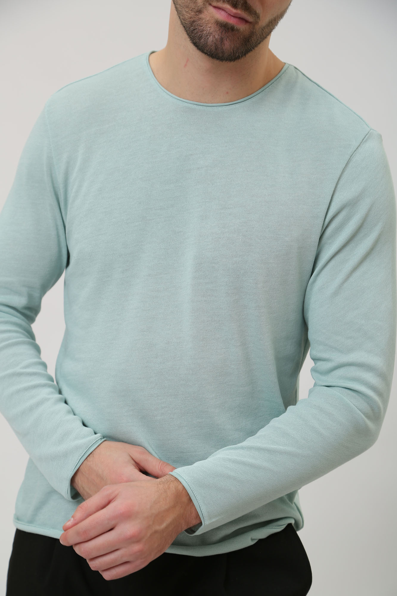 30039854_10008529 Лонгслив Strellson Голубой