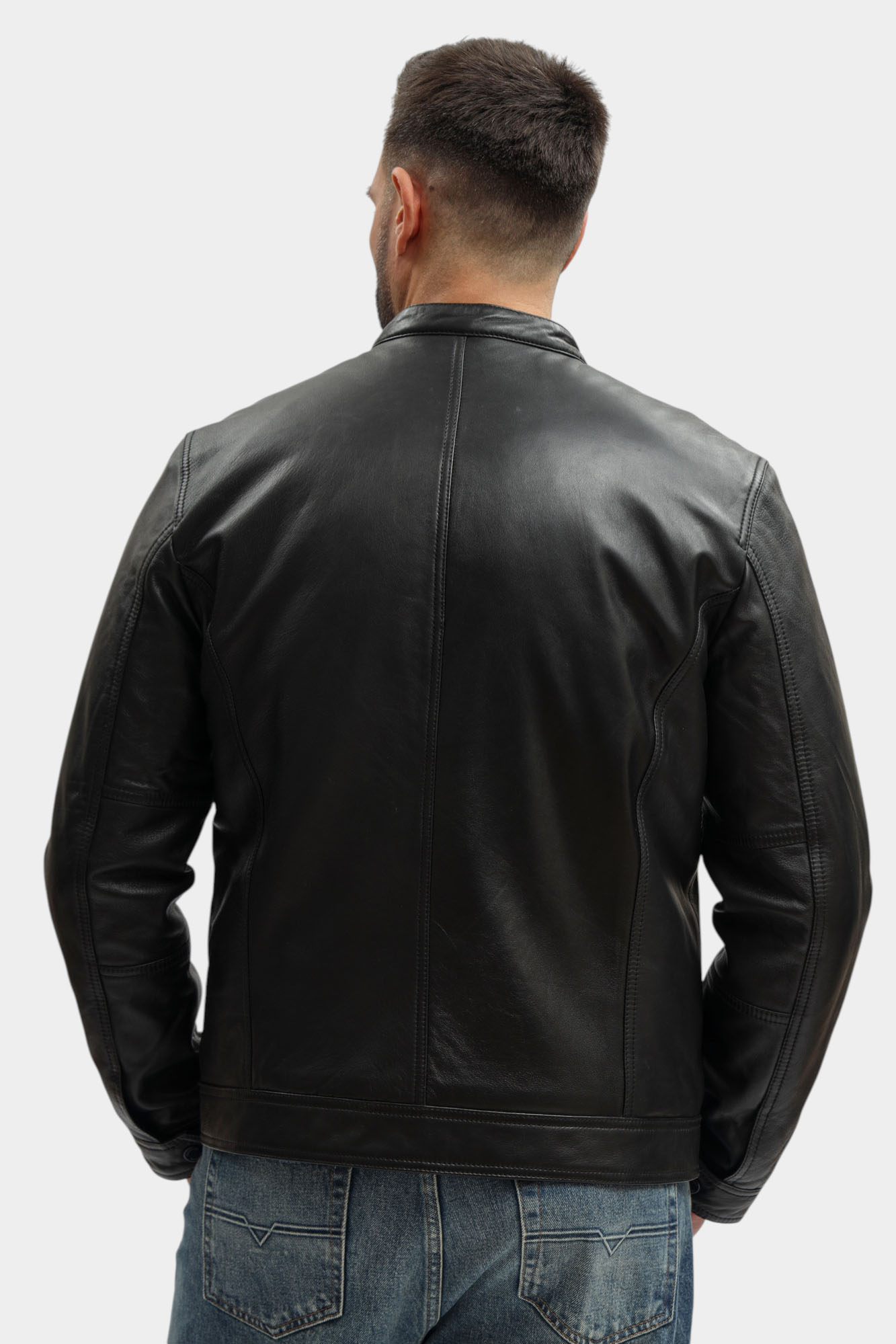 80101468_110157 Куртка кожаная Strellson Черный