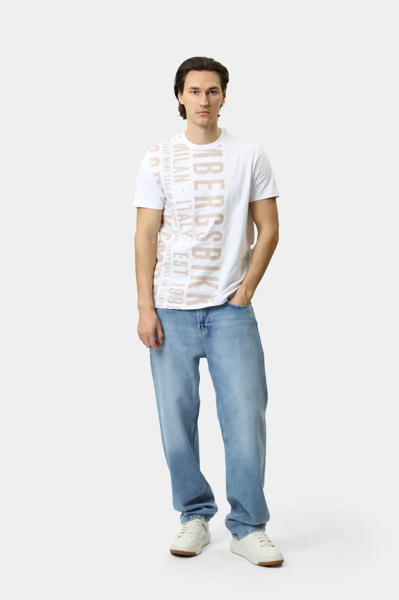 PBMT0251 Футболка Bikkembergs Белый