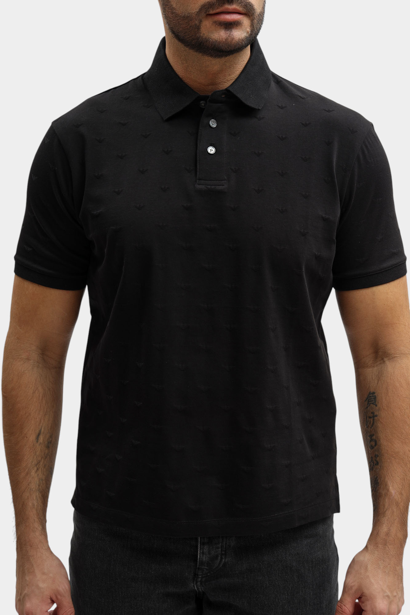 EM004912_AF10762 Поло Emporio Armani Черный