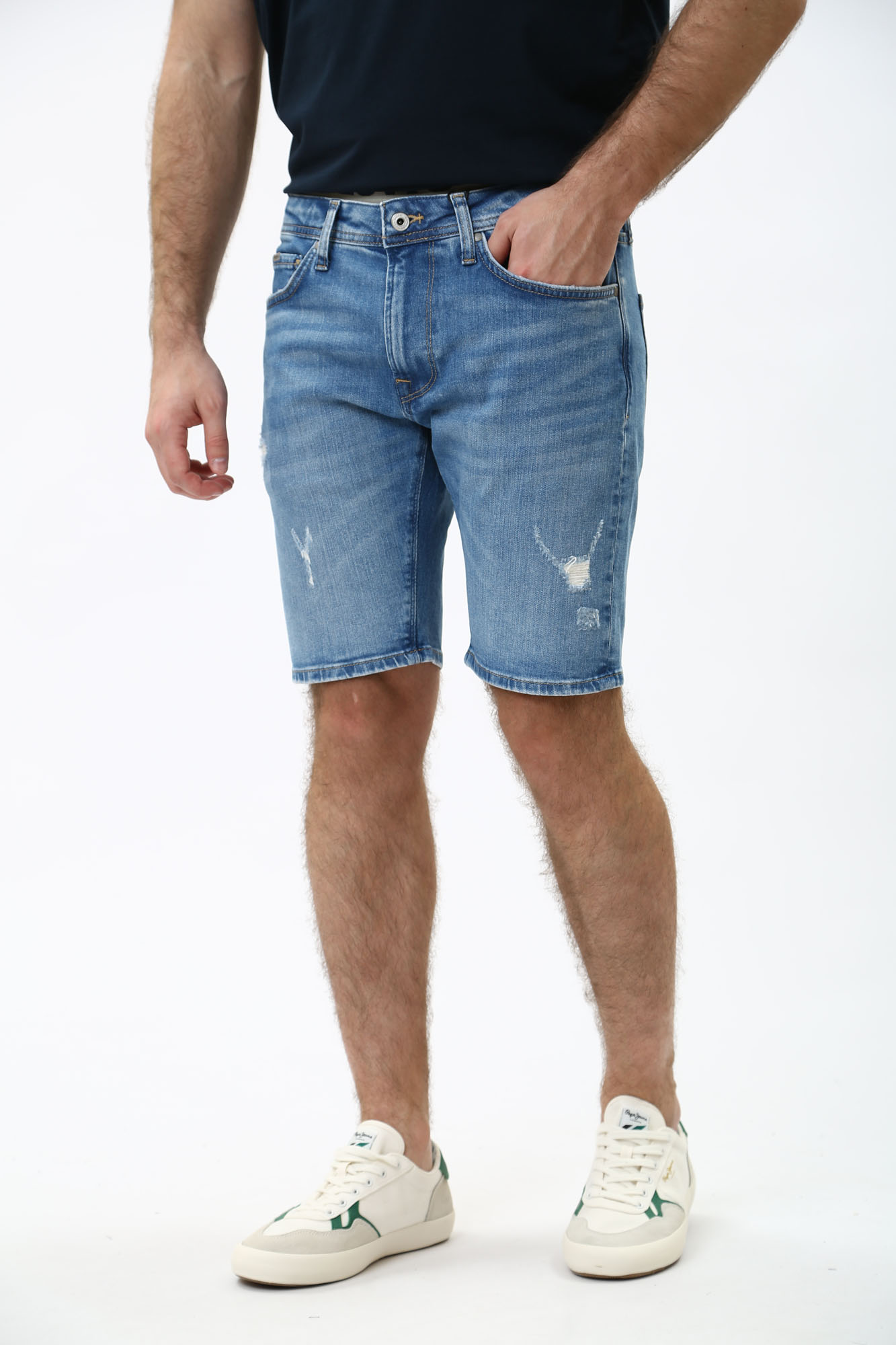 PM801084RH7 Шорты джинсовые Pepe Jeans Голубой