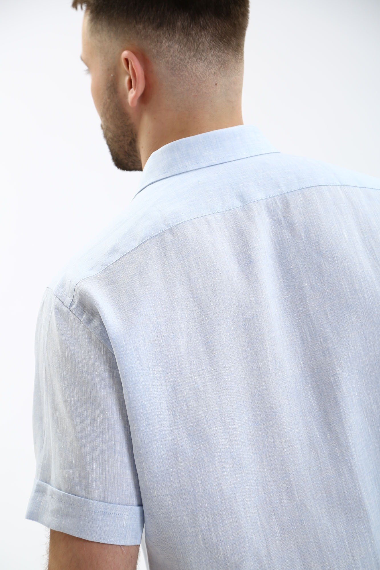 542667_605500 Сорочка льняная Karl Lagerfeld Голубой