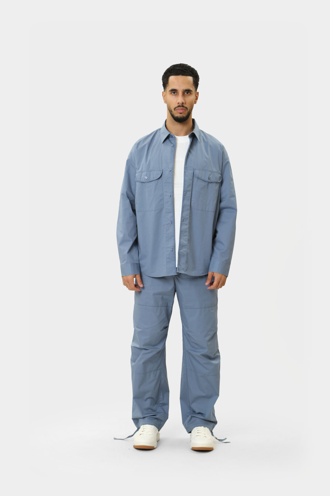 6DZCL7_ZN3CZ_15DU Рубашка с длинным рукавом Armani Exchange Голубой