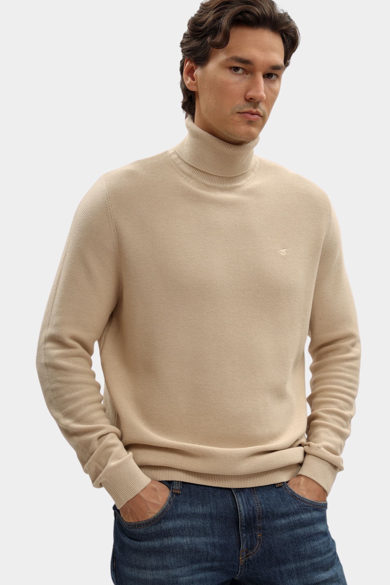 1016848 Водолазка Mustang Бежевый