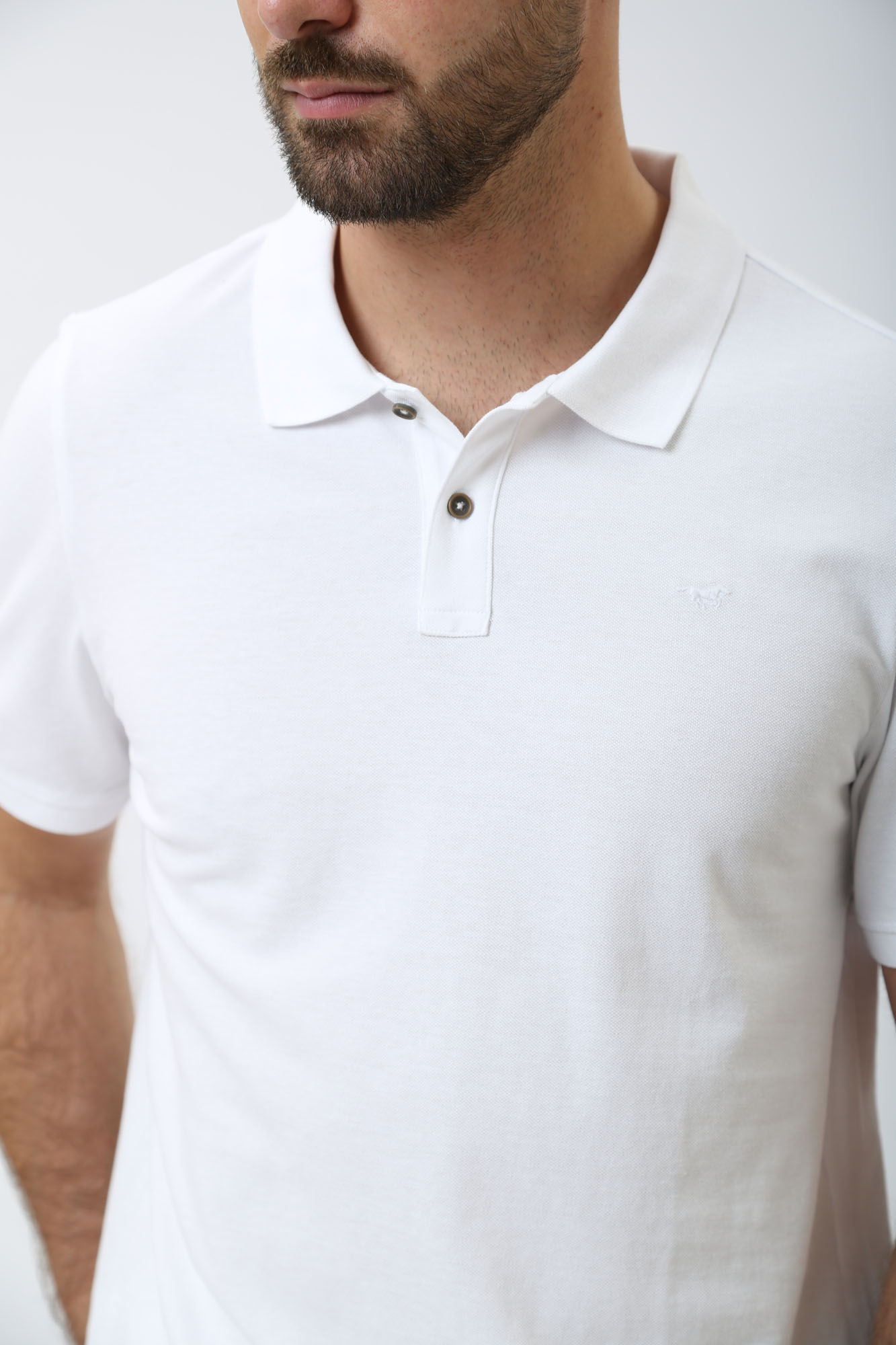 1014933 Поло Mustang Белый