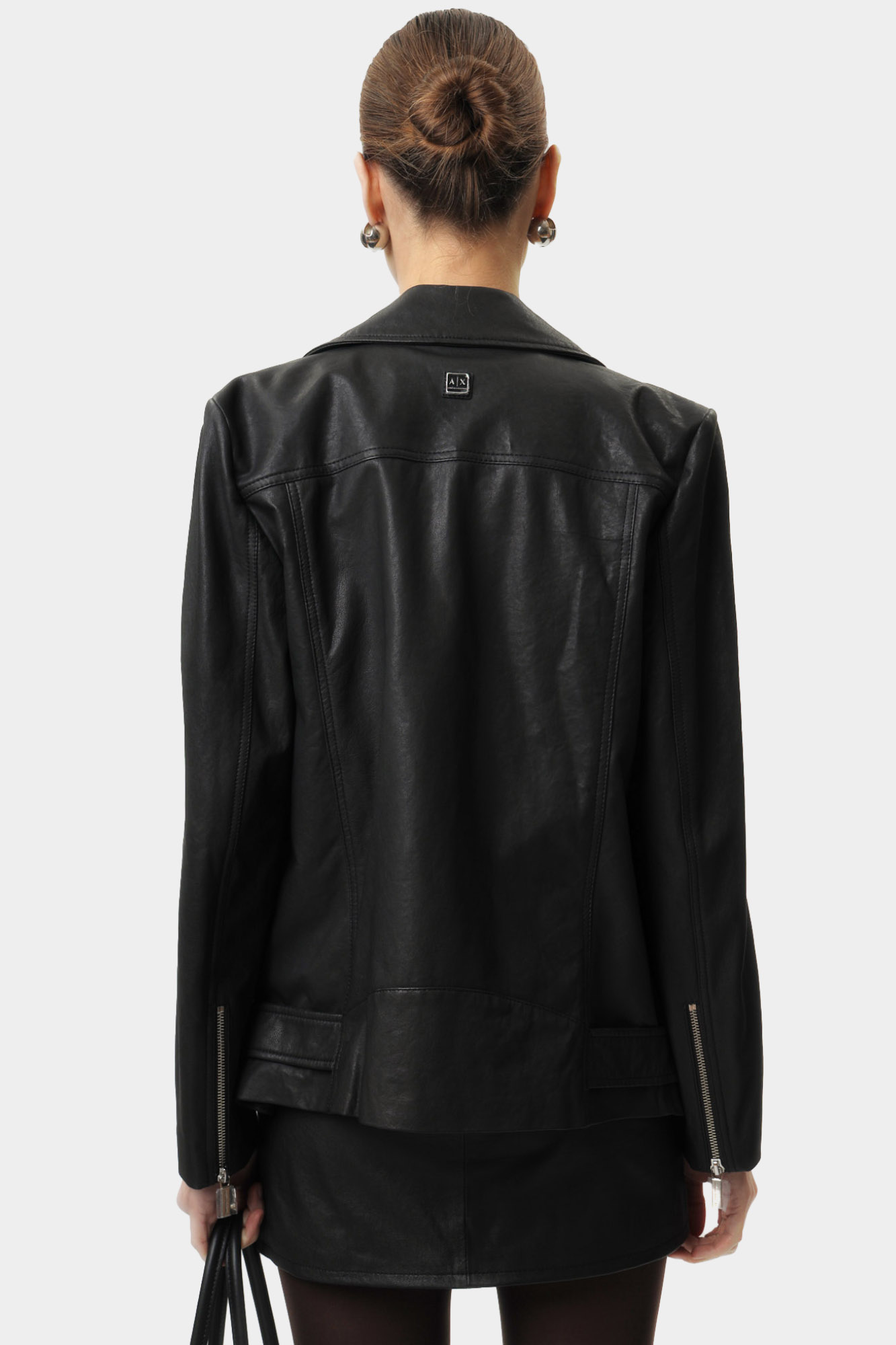 XW000218_AF10854 куртка кожаная armani exchange 