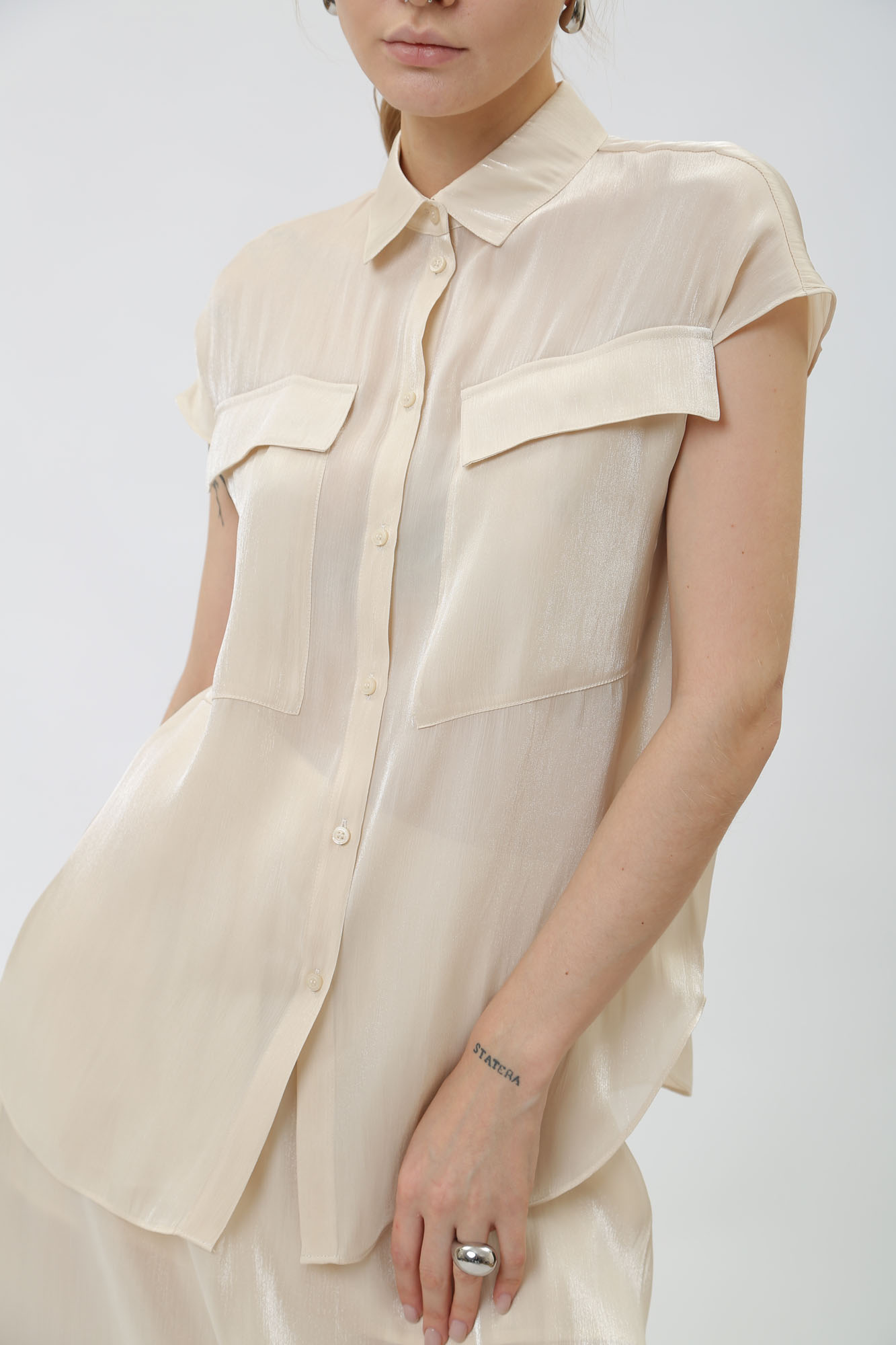 3DYC19_YNUUZ блузка armani exchange