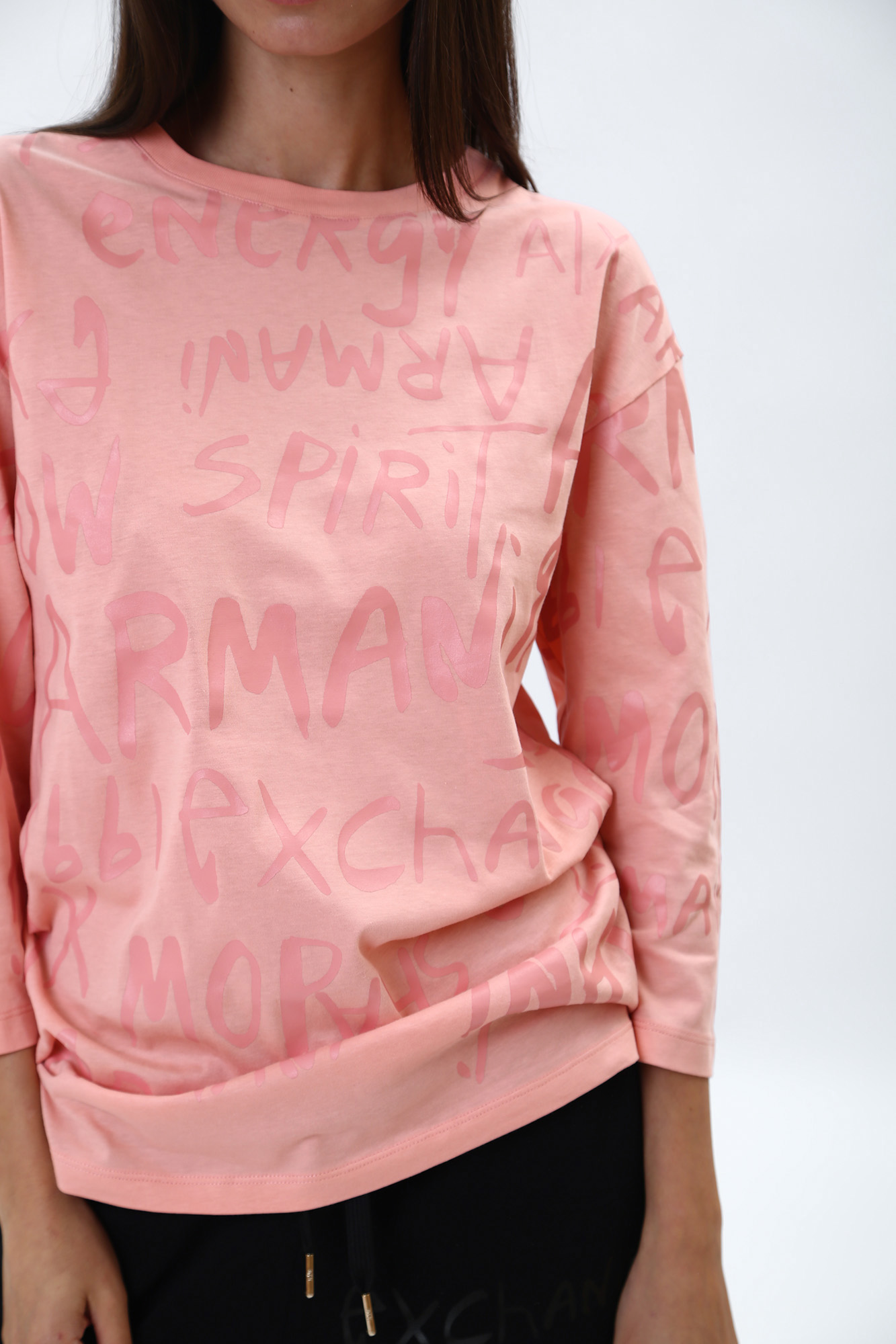 6LYT43_YJ8QZ футболка лонгслив armani exchange 