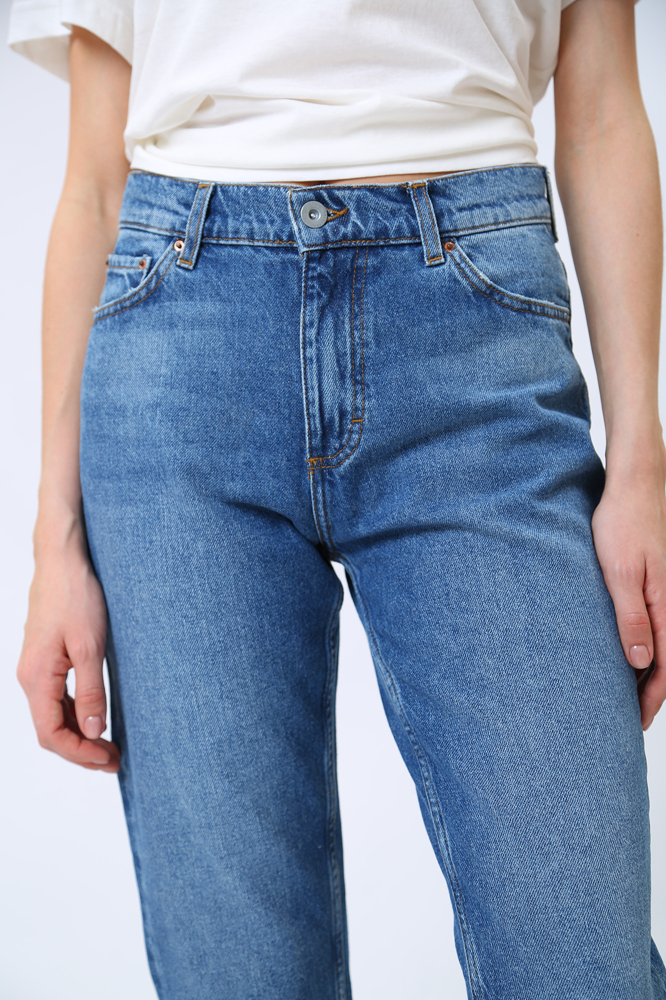 1013449-5000 джинсы brooks relaxed slim mustang 