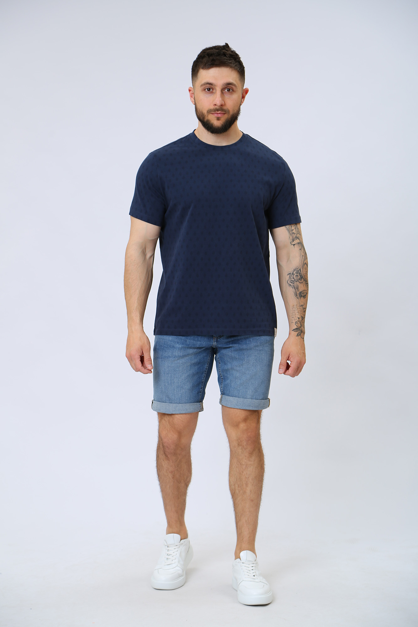 1013527 Футболка Mustang Синий