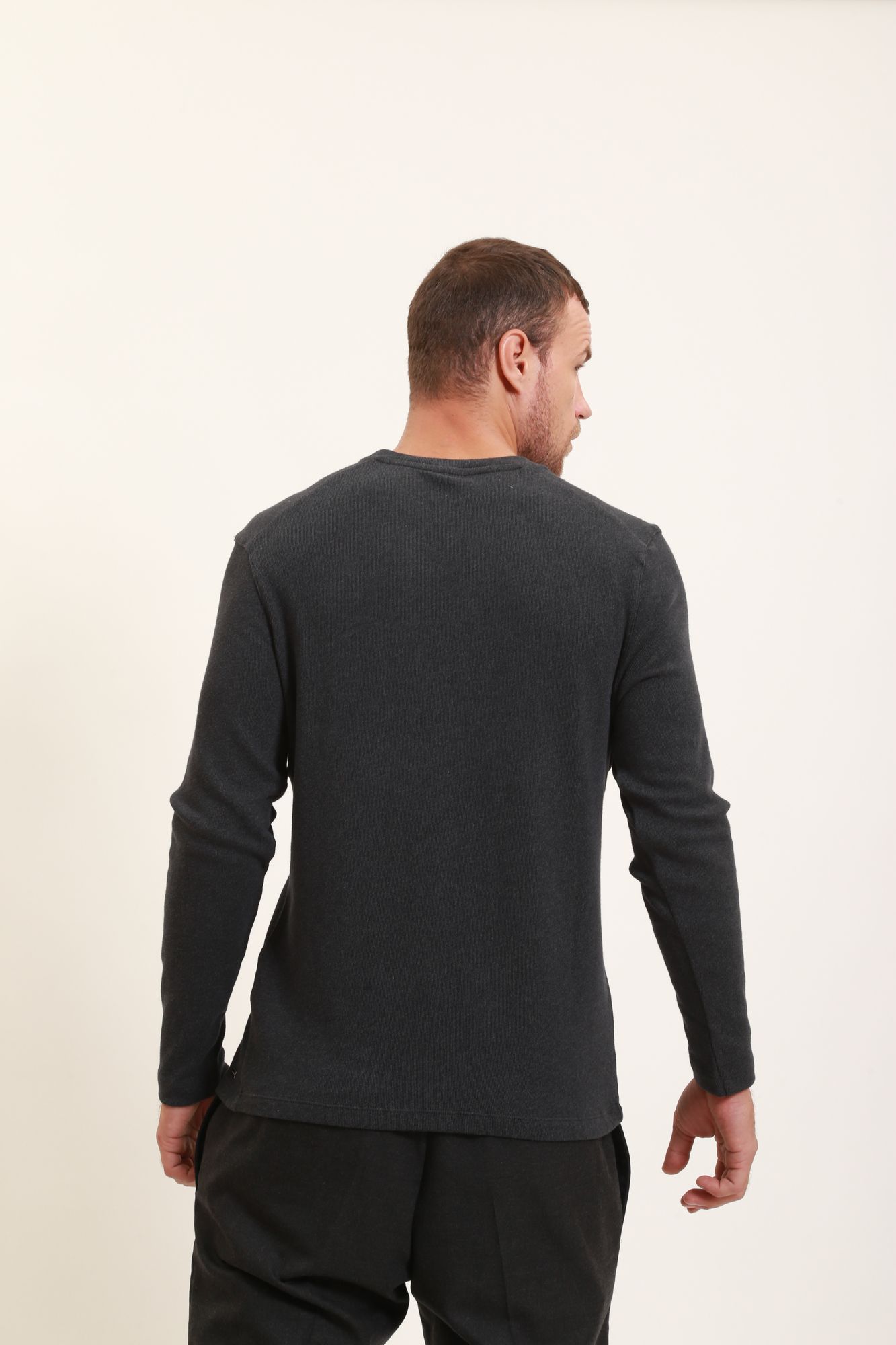 30028028_10012113 Футболка лонгслив Strellson Серый