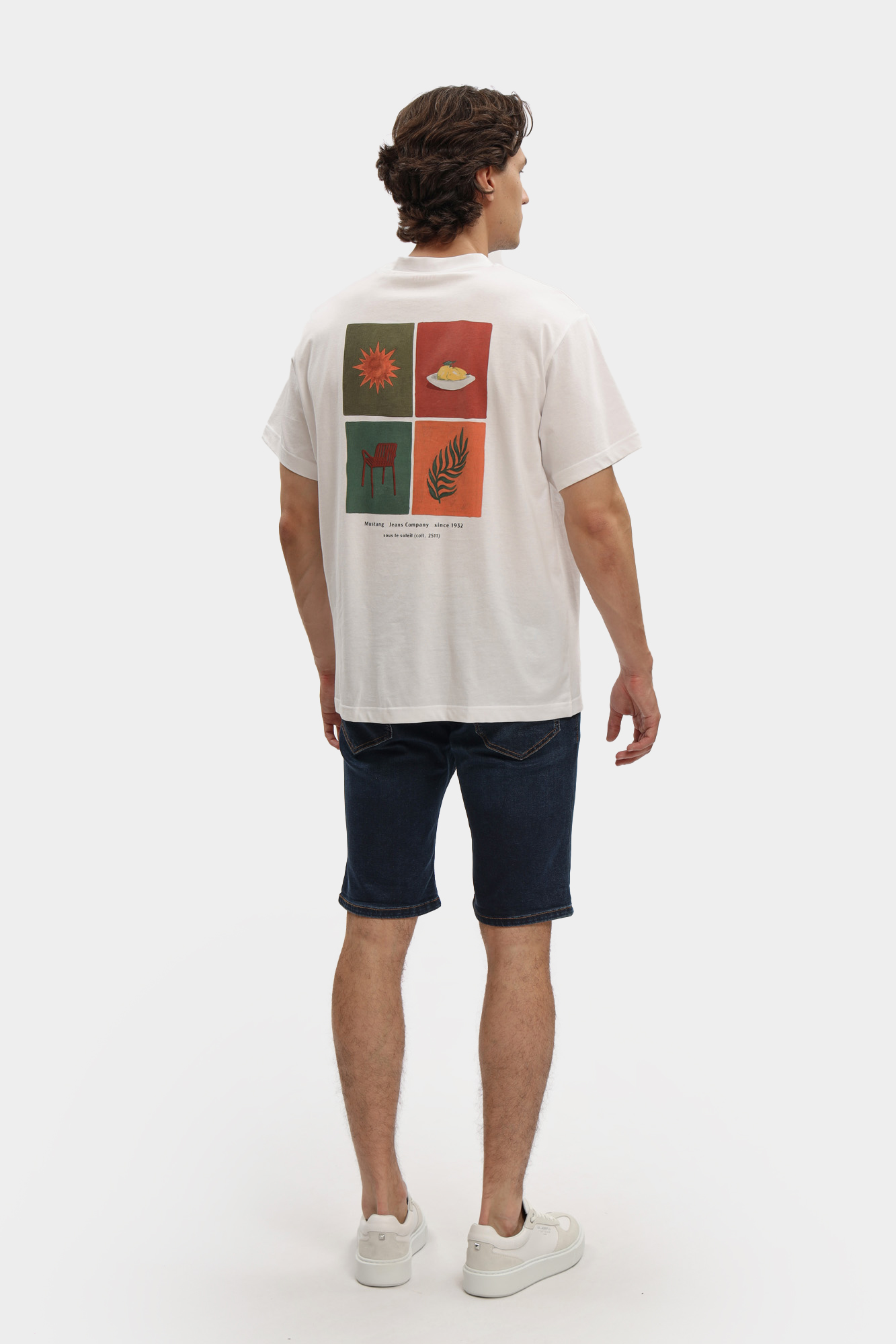 1016349-5000 Шорты джинсовые Mustang Синий