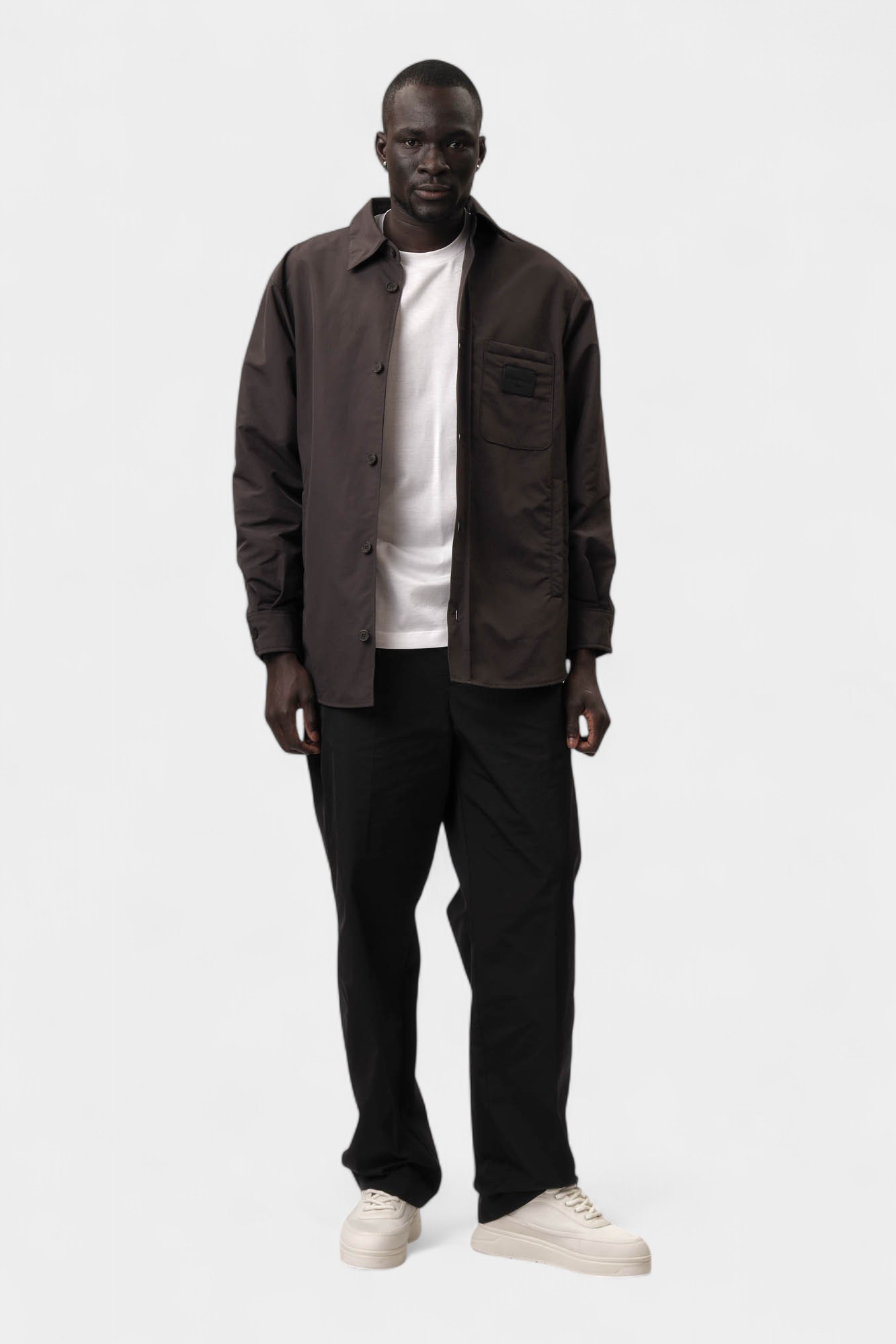 EM001629_AF13770 Рубашка д/р Emporio Armani Черный