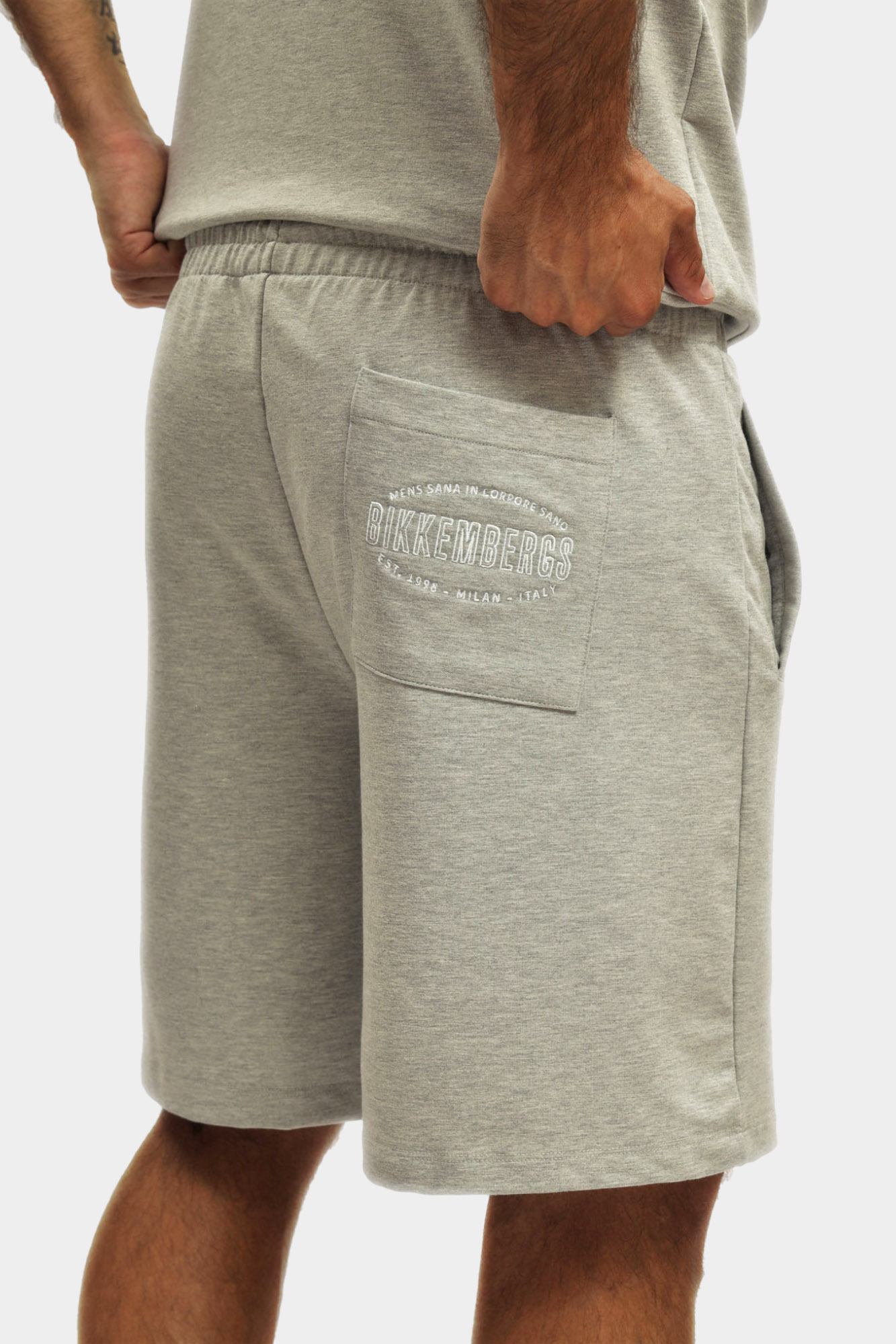 BMF0845 Шорты трикотажные Bikkembergs Синий