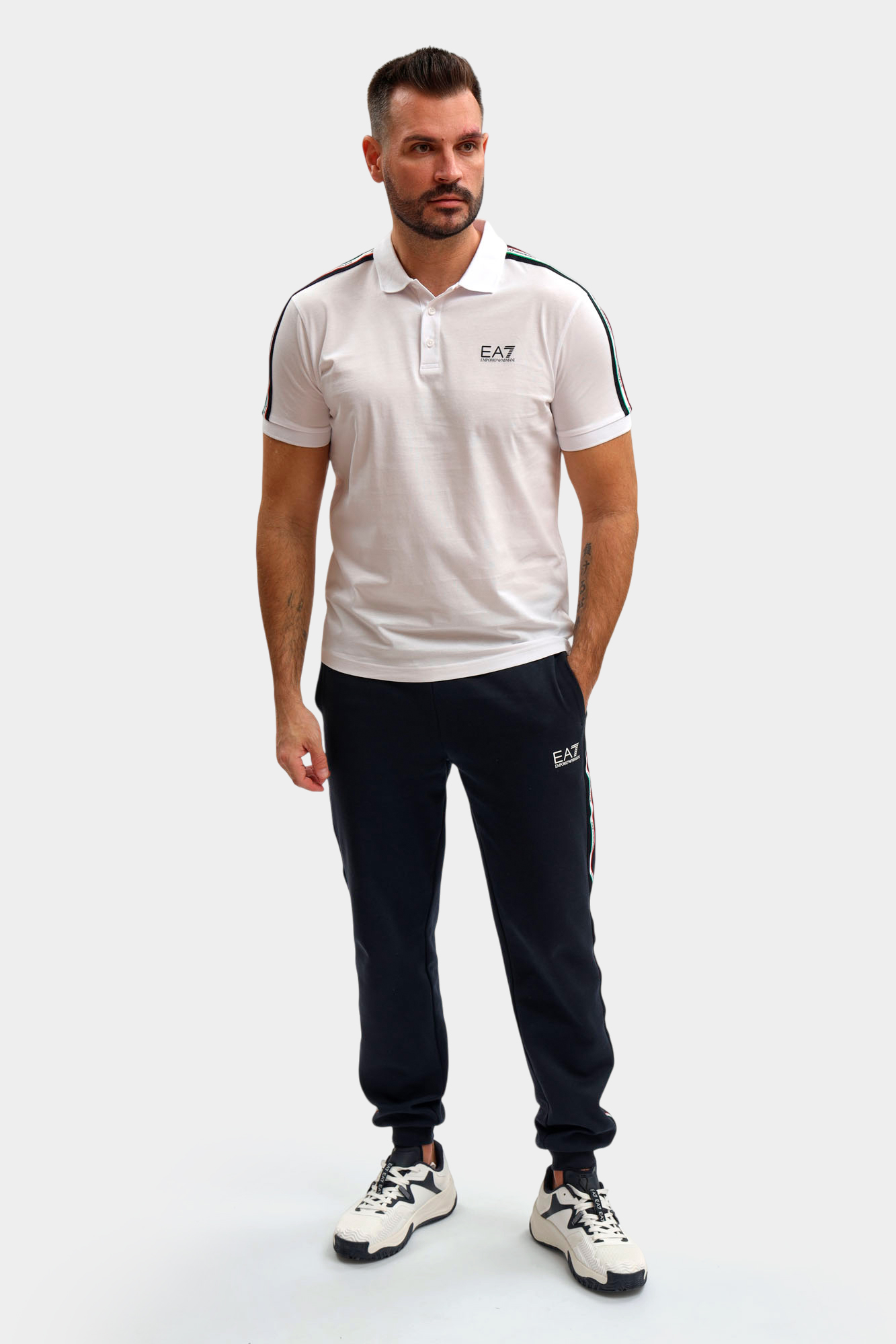 7M001862_AF12503 Поло EA7 Белый