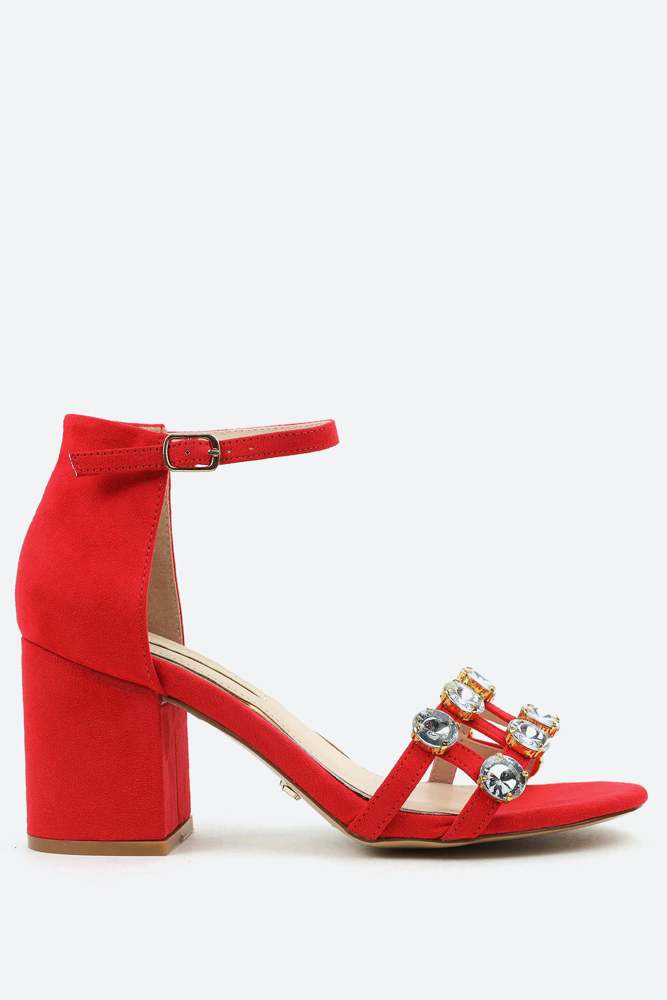 112176061 Босоножки на каблуке Primadonna Красный