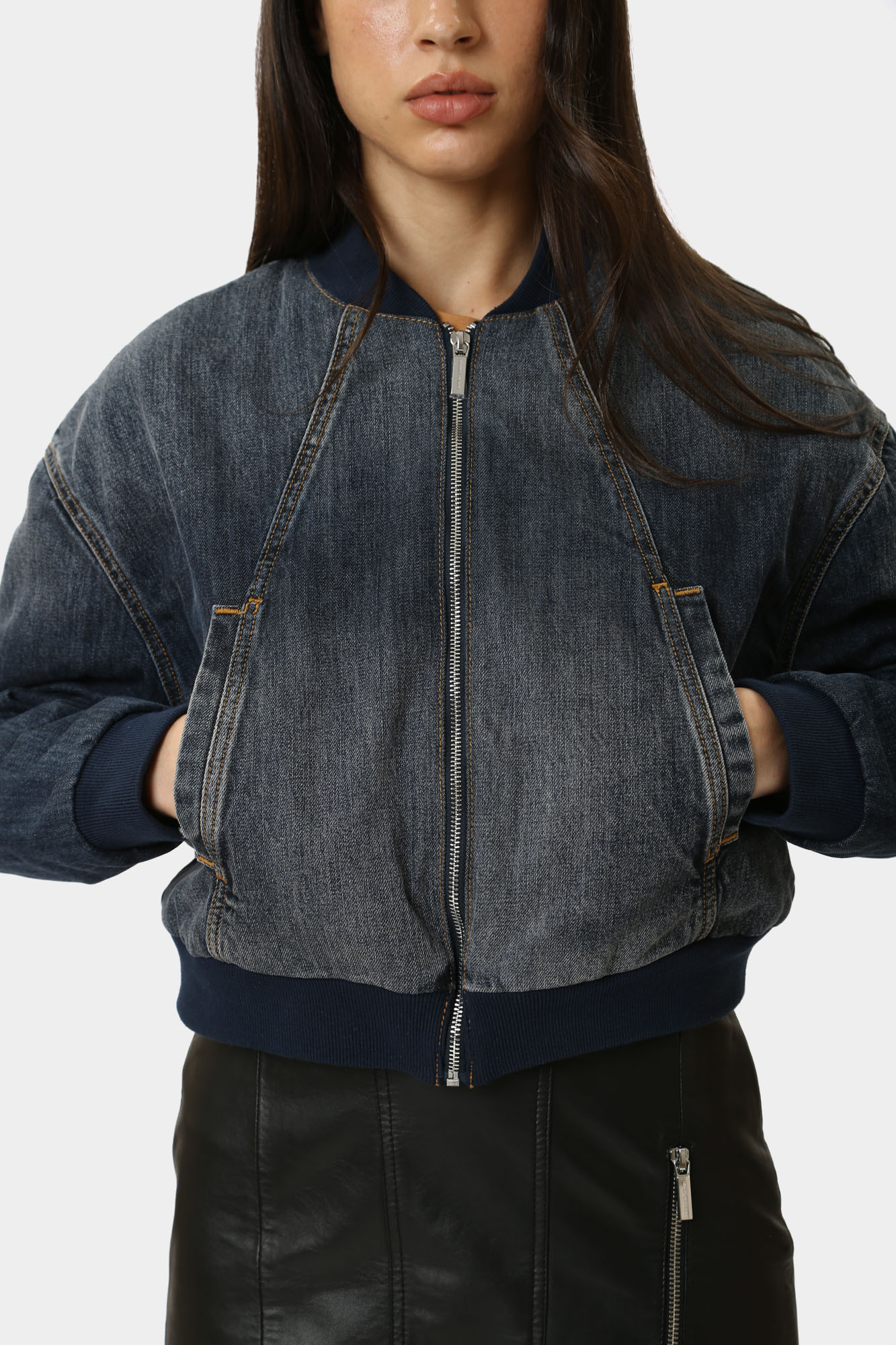 6DYB24_Y18DZ_1500 бомбер джинсовый armani exchange 