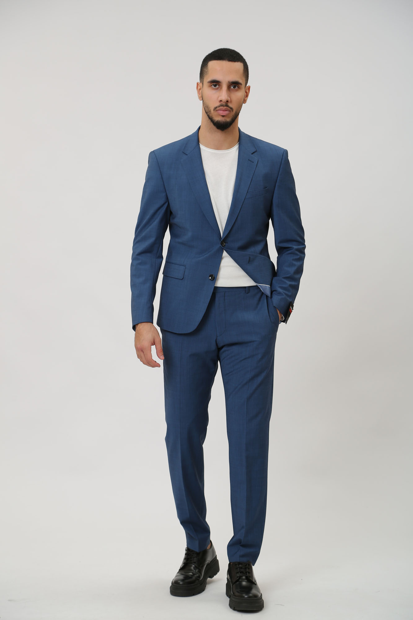 30032780_10007515 Пиджак классический Strellson Синий