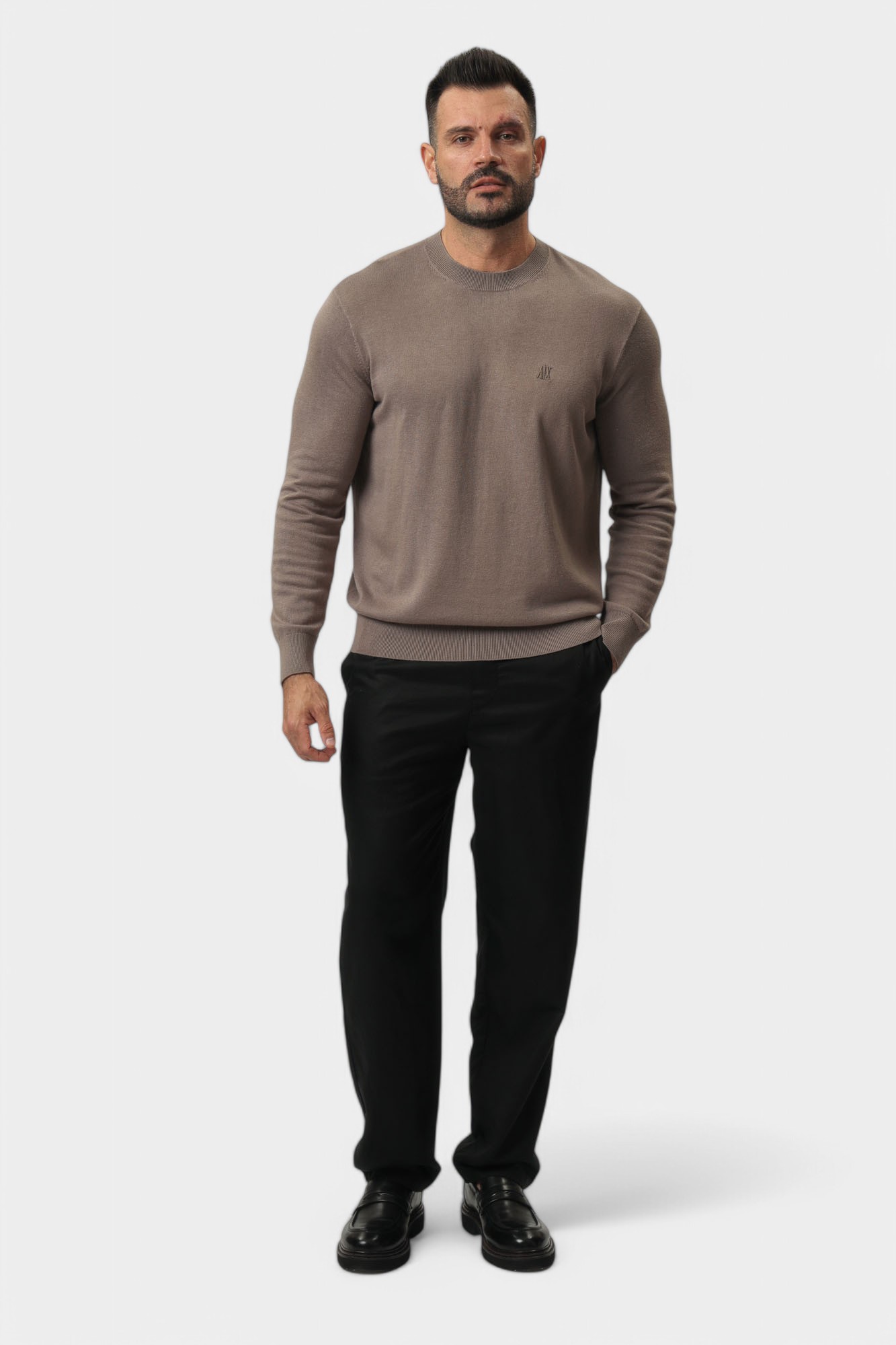 XM000338_AF12291 Джемпер Armani Exchange Капучино