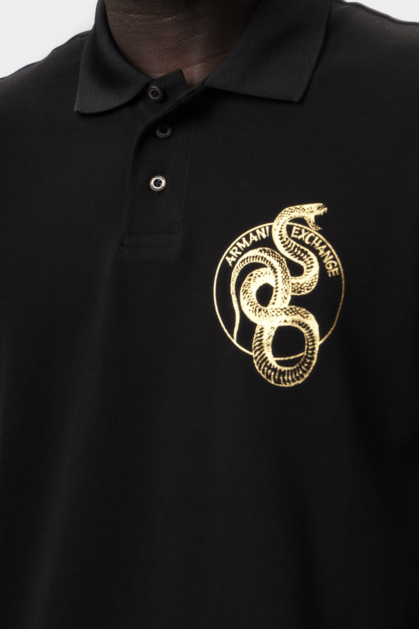 XM000215_AF10366 Поло Armani Exchange Черный