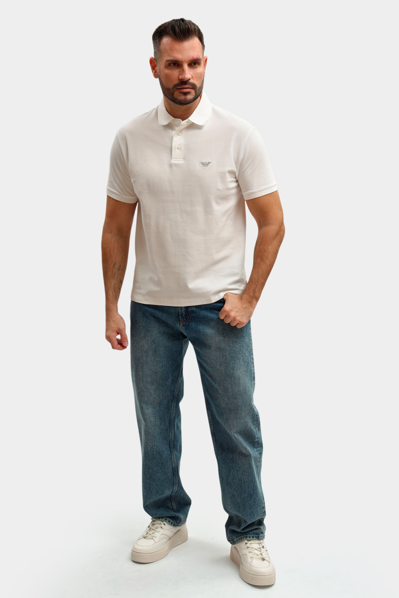 EM005358_AF10497 Поло Emporio Armani Белый