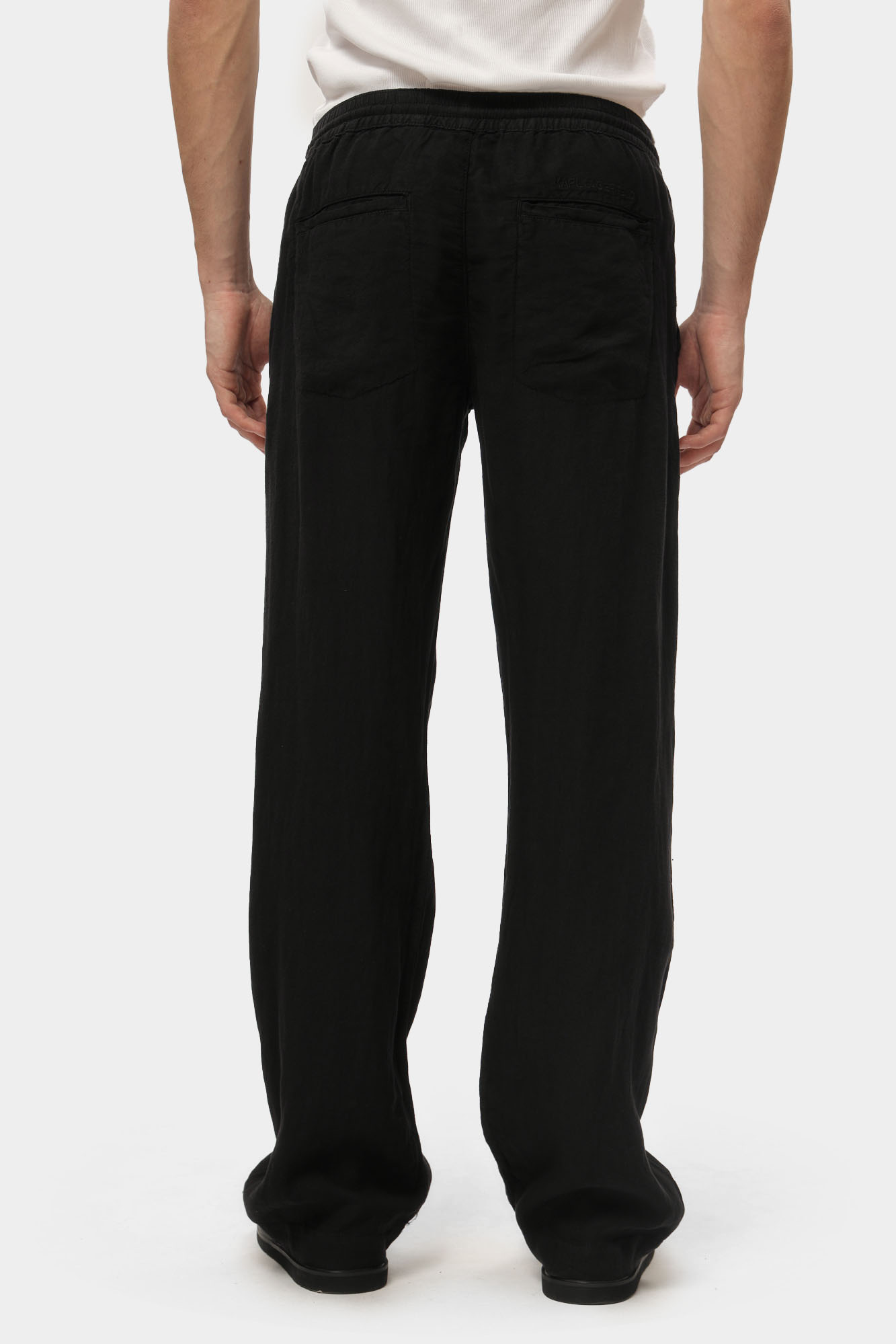 552815_265815 Брюки льняные Karl Lagerfeld Черный