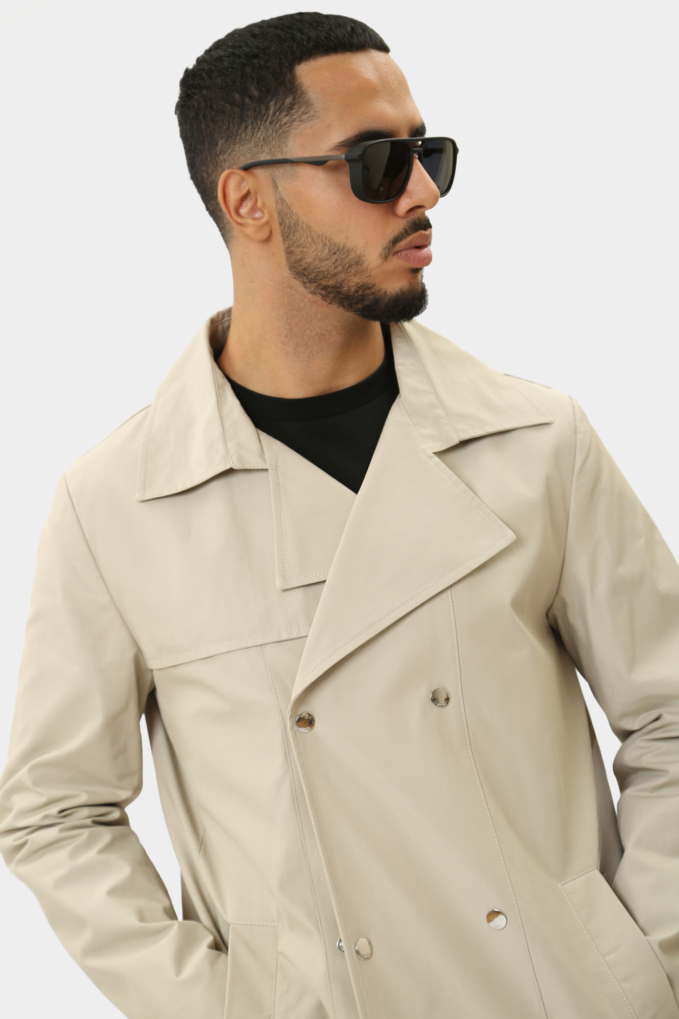 543553_45508 Плащ Karl Lagerfeld Бежевый