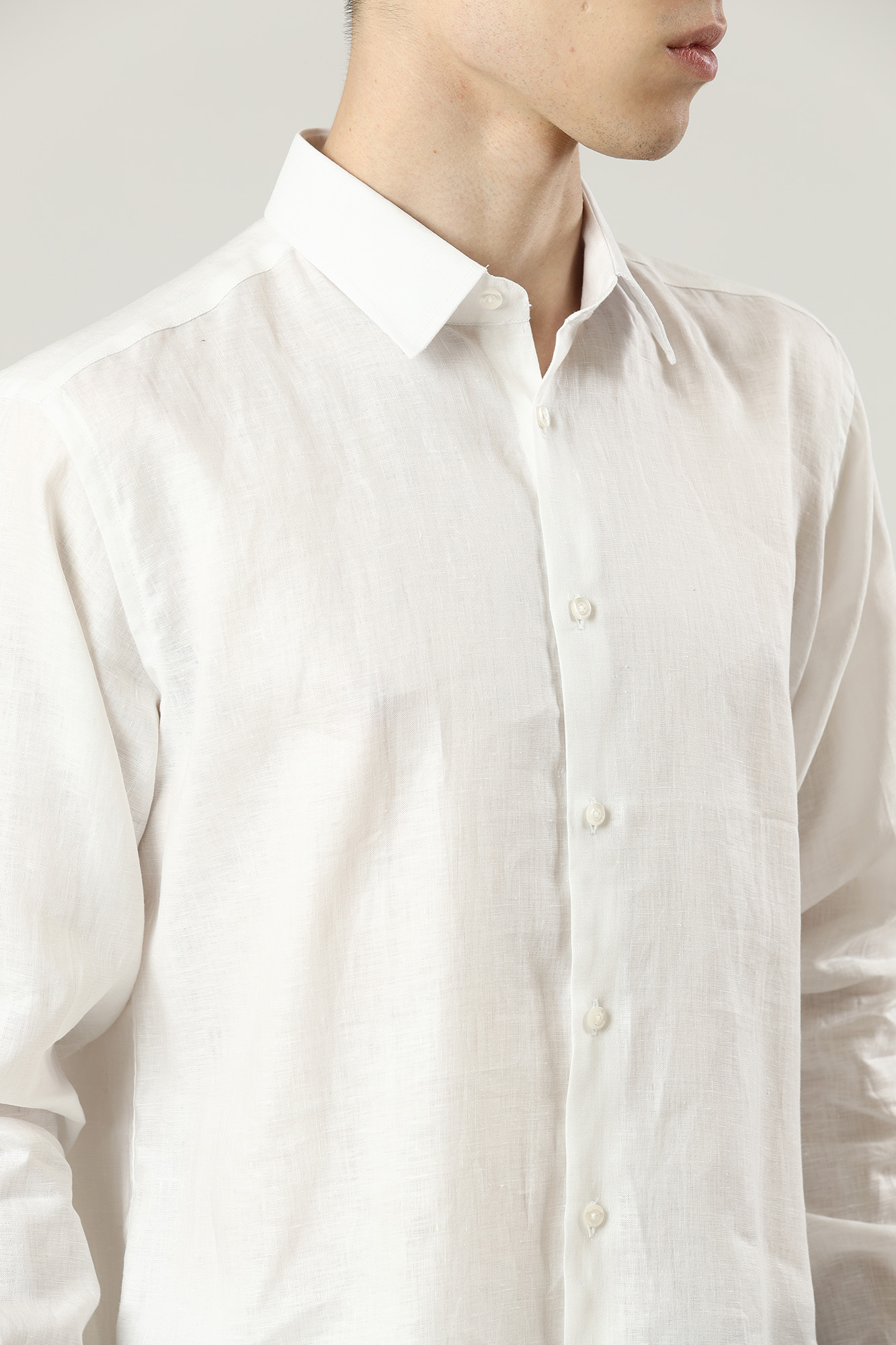 521667_605000 Сорочка льняная Karl Lagerfeld Белый