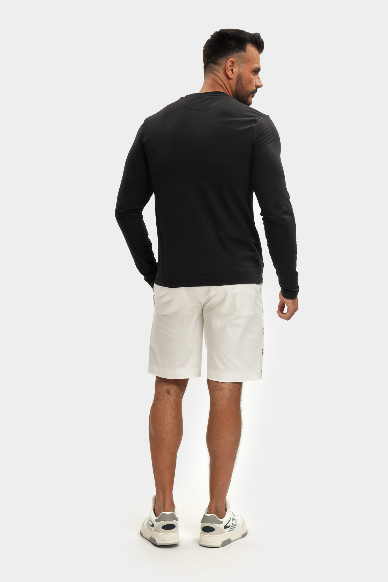 BMT0819ML Лонгслив Bikkembergs Черный