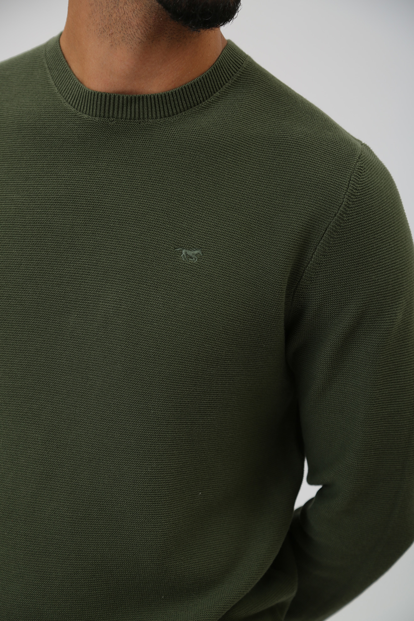 1014115 Джемпер Mustang Зеленый