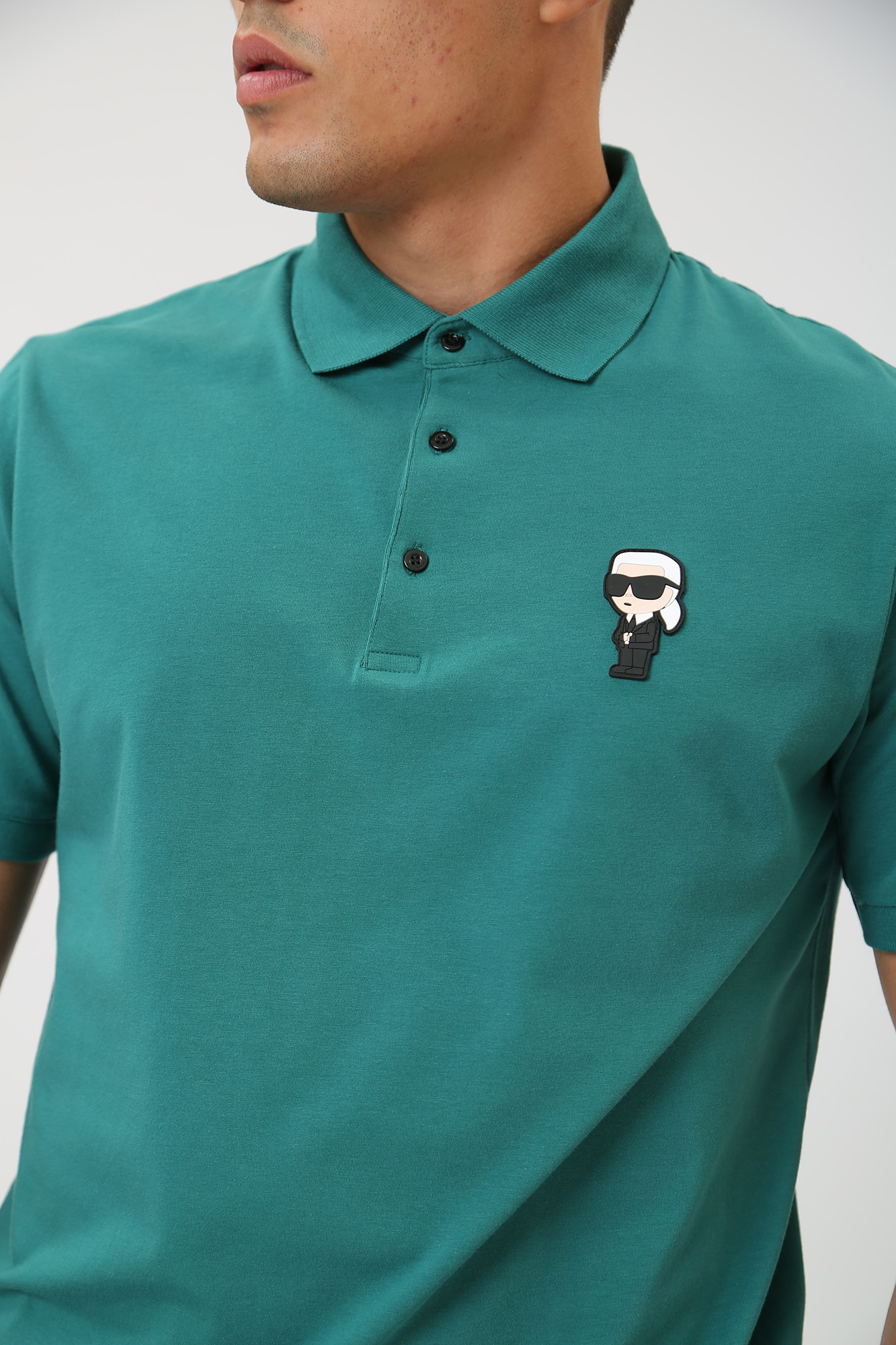 534221_745022 Поло Karl Lagerfeld Бирюзовый