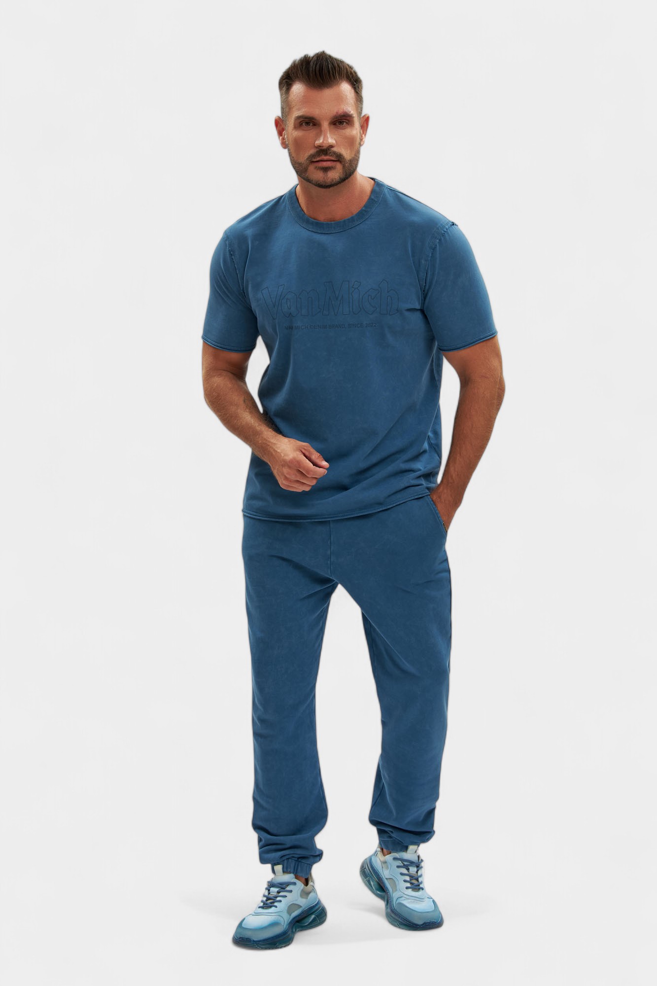 VM-ERK-22-576 Футболка Van Mich Синий