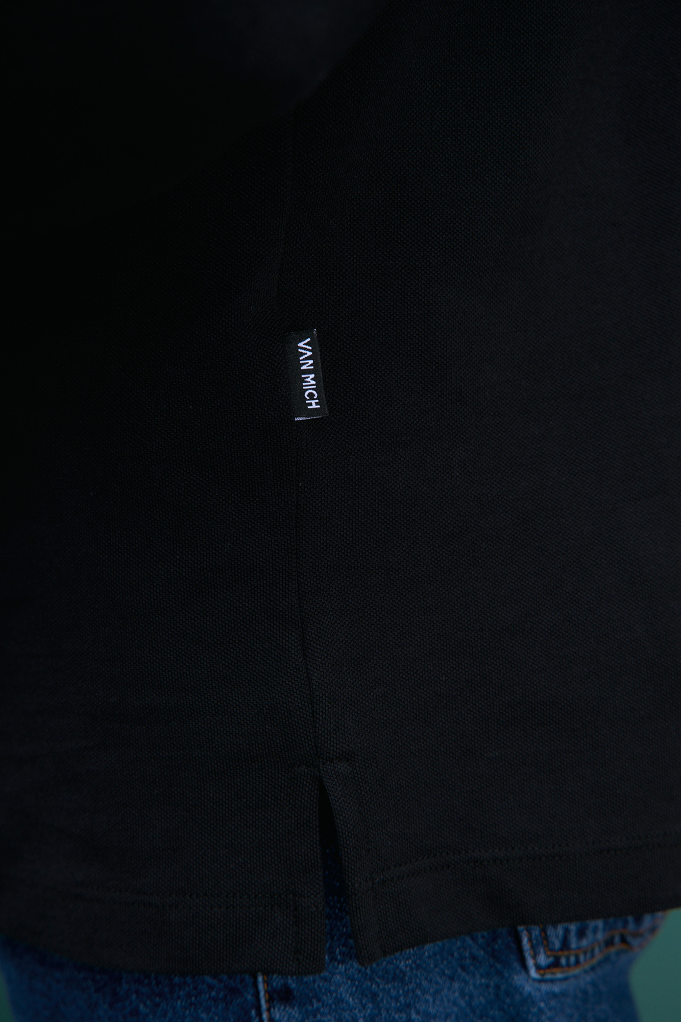 VM-232-54-009 Поло с длинным рукавом Van Mich Черный