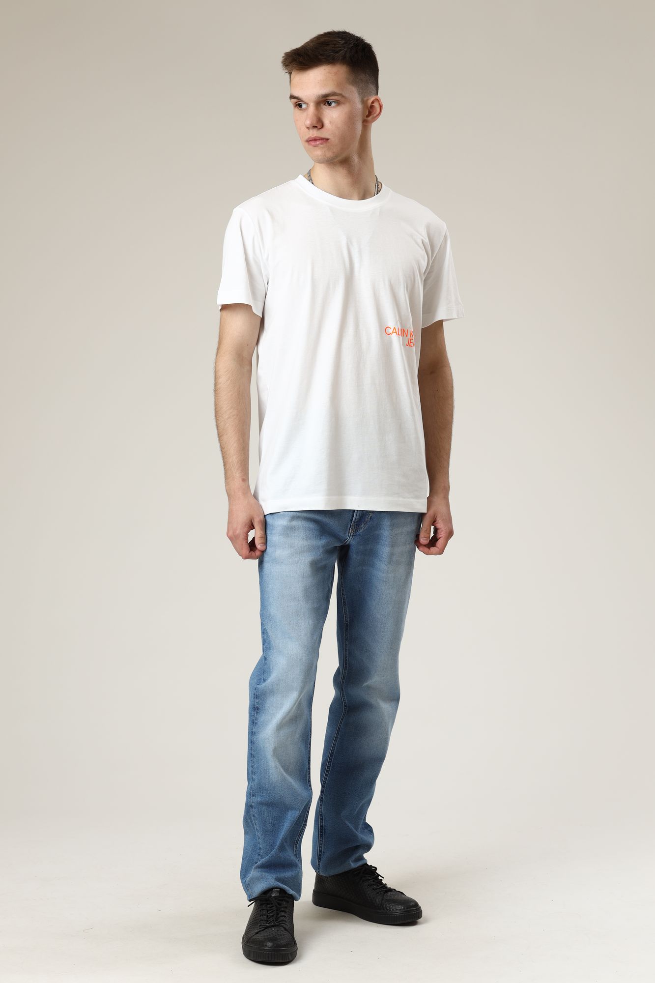 J30J317222_ Джинсы SLIM Calvin Klein Jeans Голубой