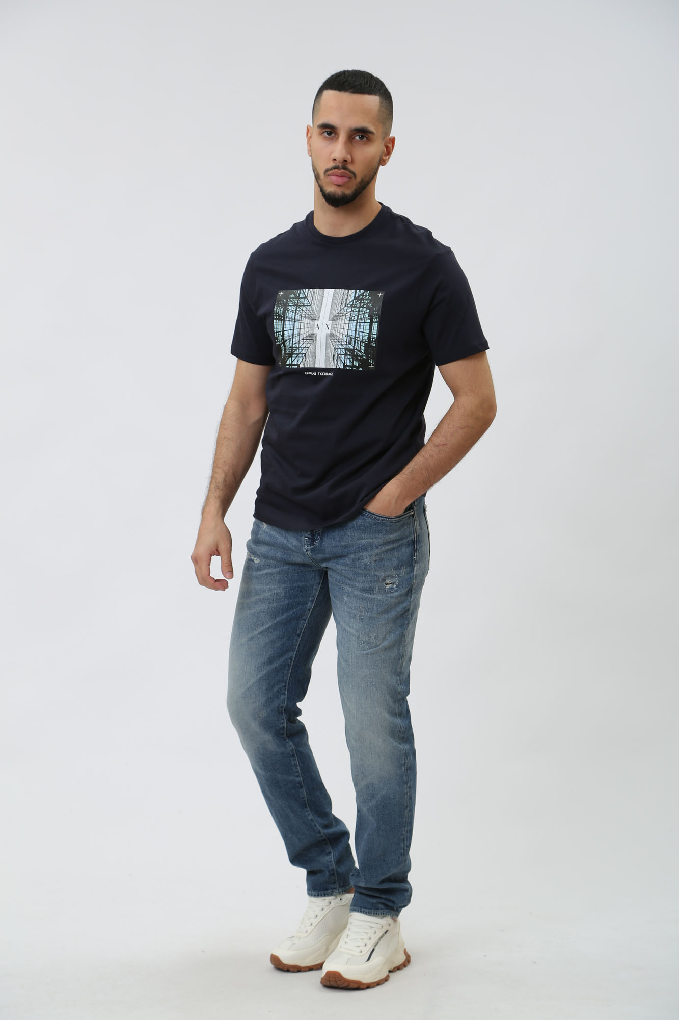 3DZJ13_Z1Y9Z Брюки джинсовые Armani Exchange Синий